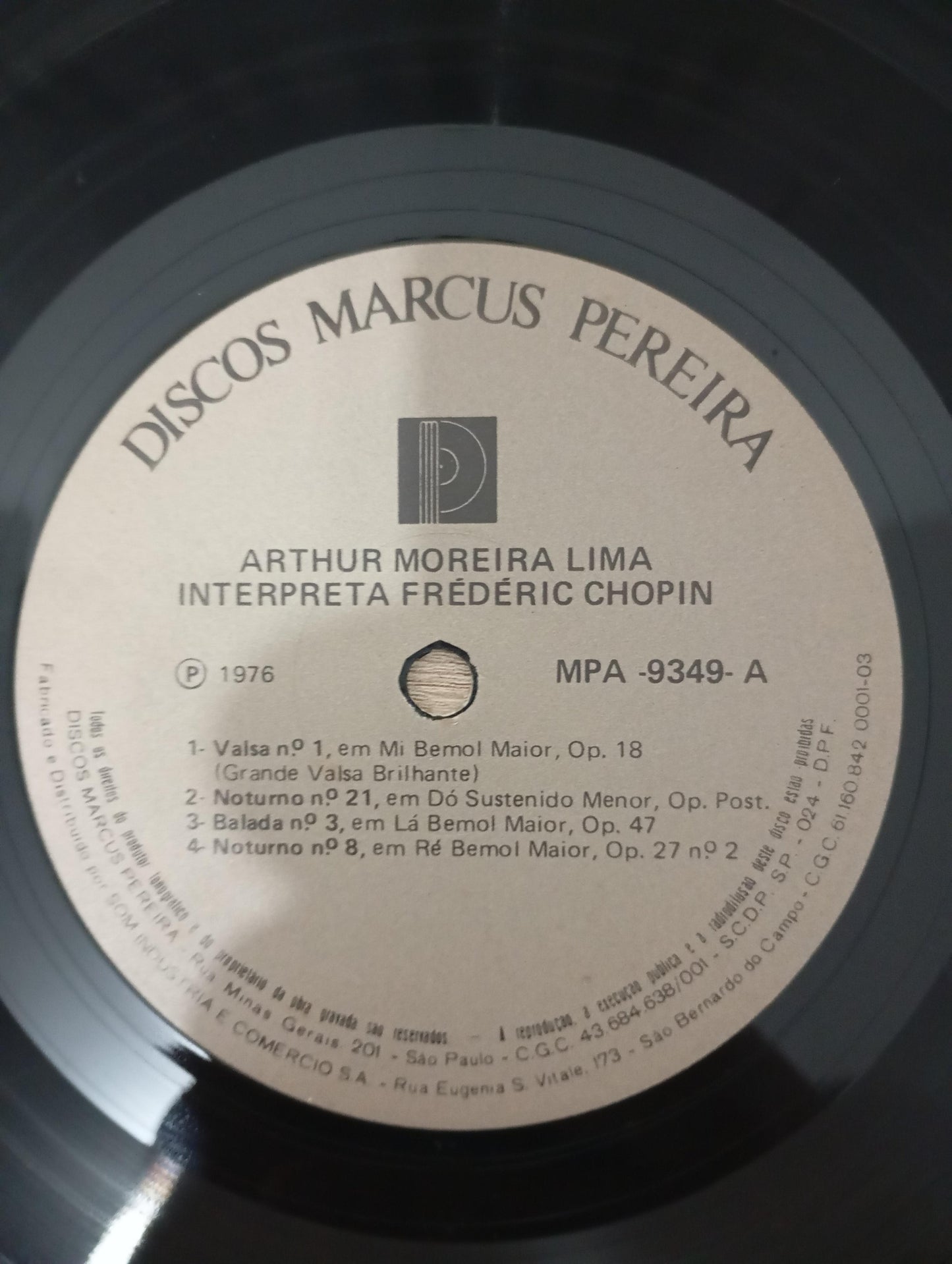 Lp Vinil Arthur Moreira Lima Interpreta Chopin Duplo