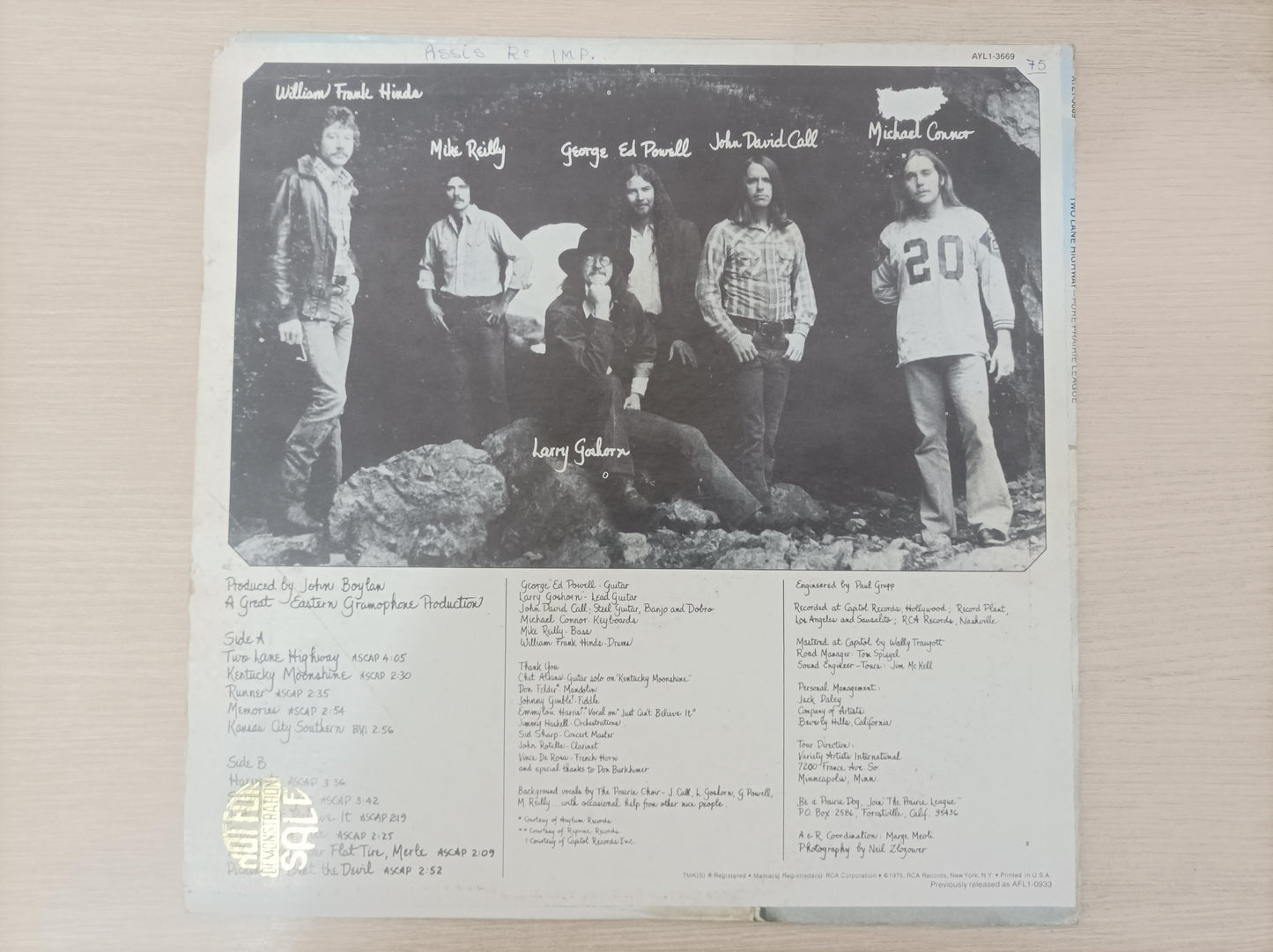 Lp Vinil Pure Prairie League Two Lane Highway Importado