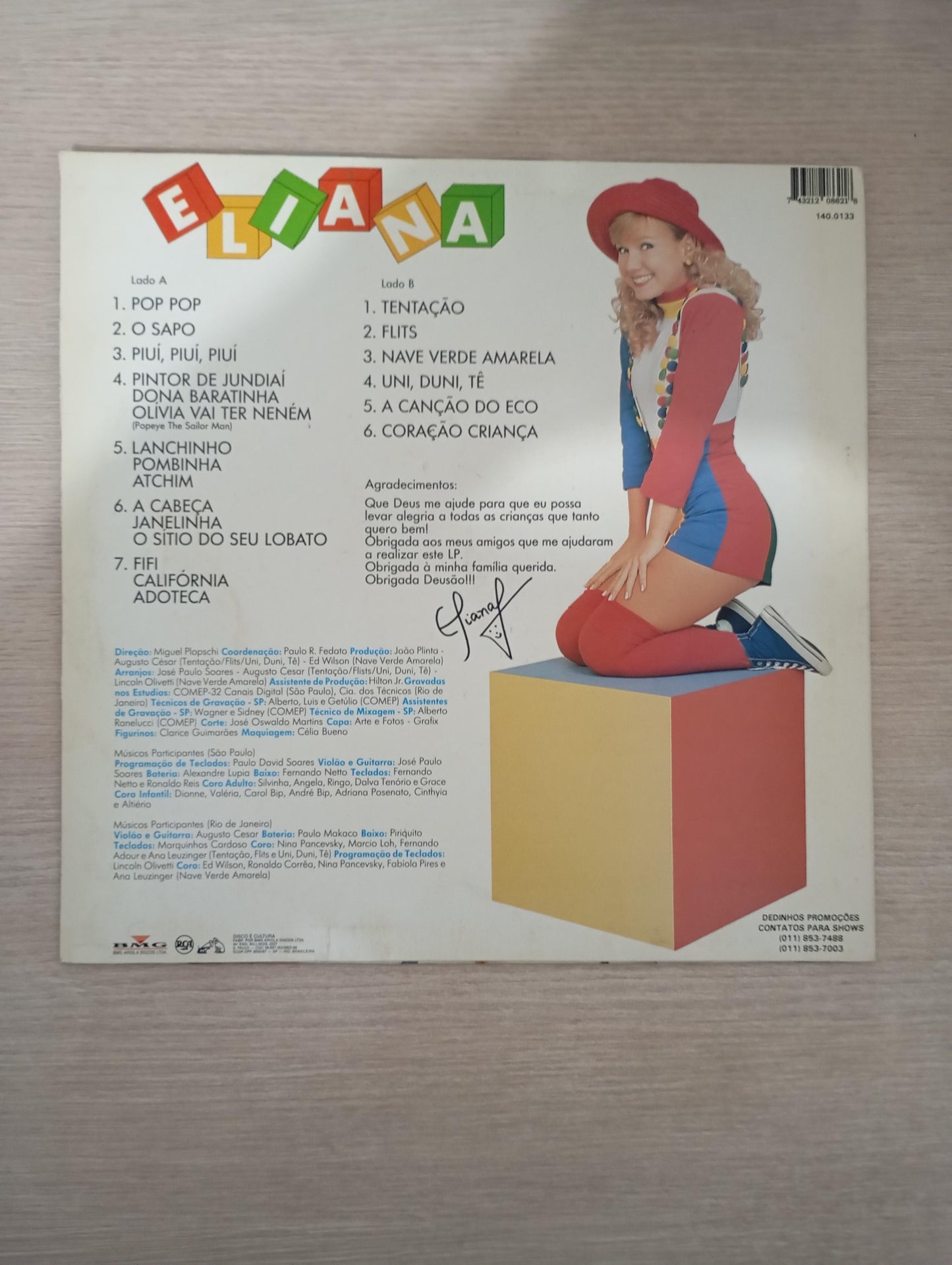 Lp Vinil Eliana 1994 Com Encartes