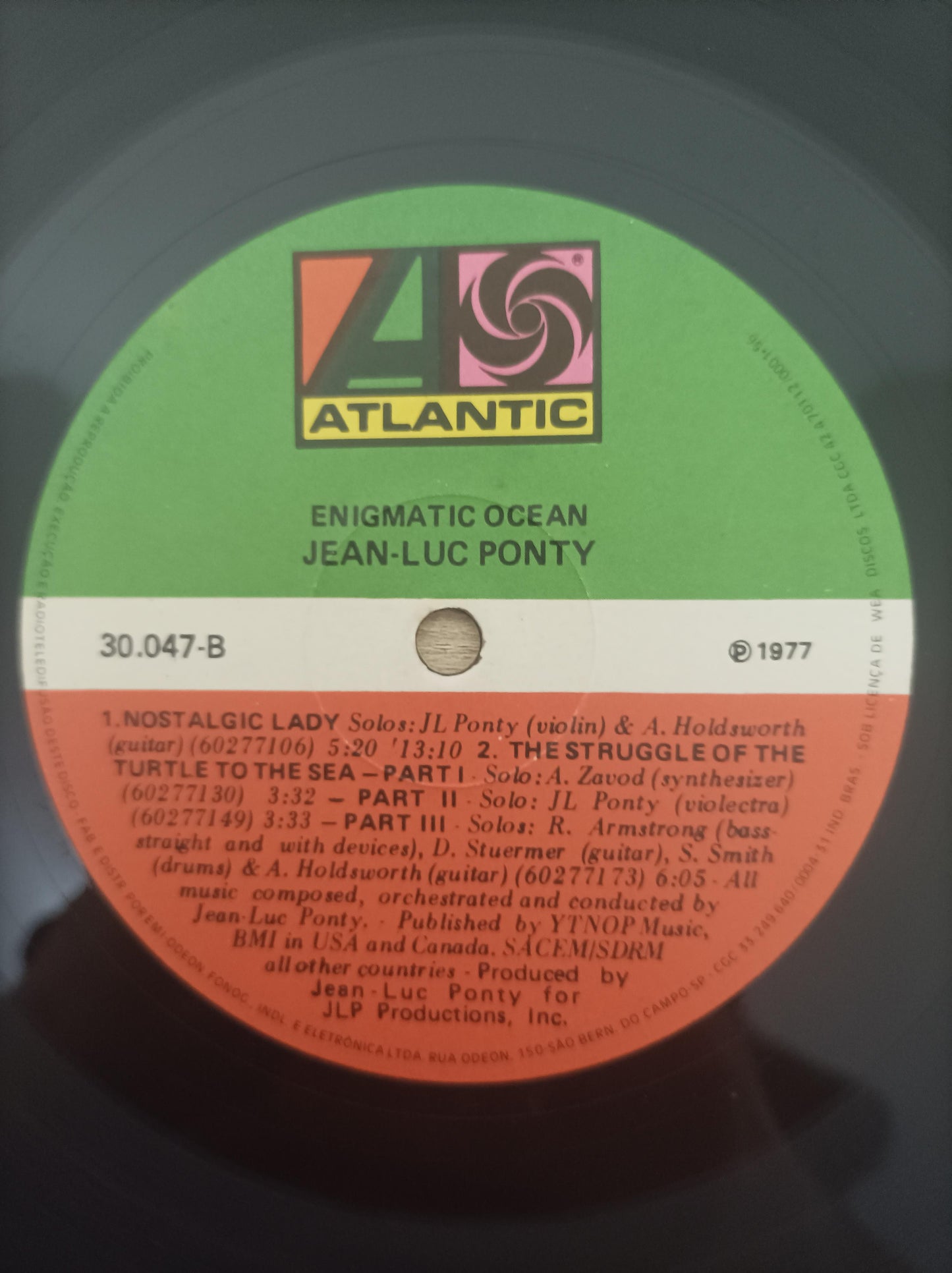 Disco Vinil Enigmatic Ocean Jean-Luc Ponty A