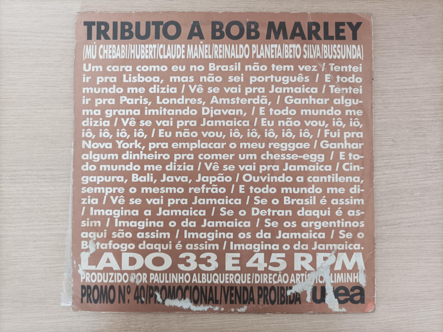 Lp Vinil Casseta & Planeta Tributo a Bob Marley