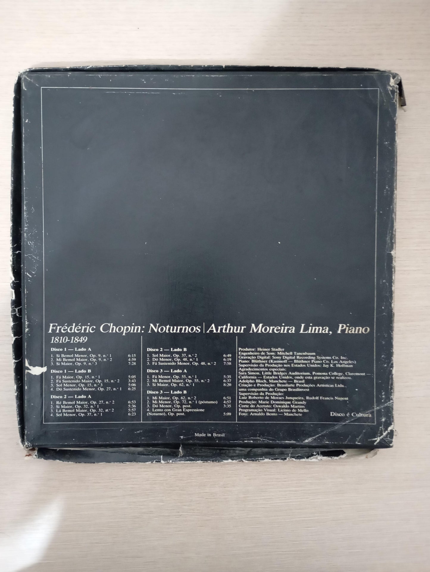 Lp Vinil Box Arthur Moreira Lima Chopin: 21 Noturnos, Leia