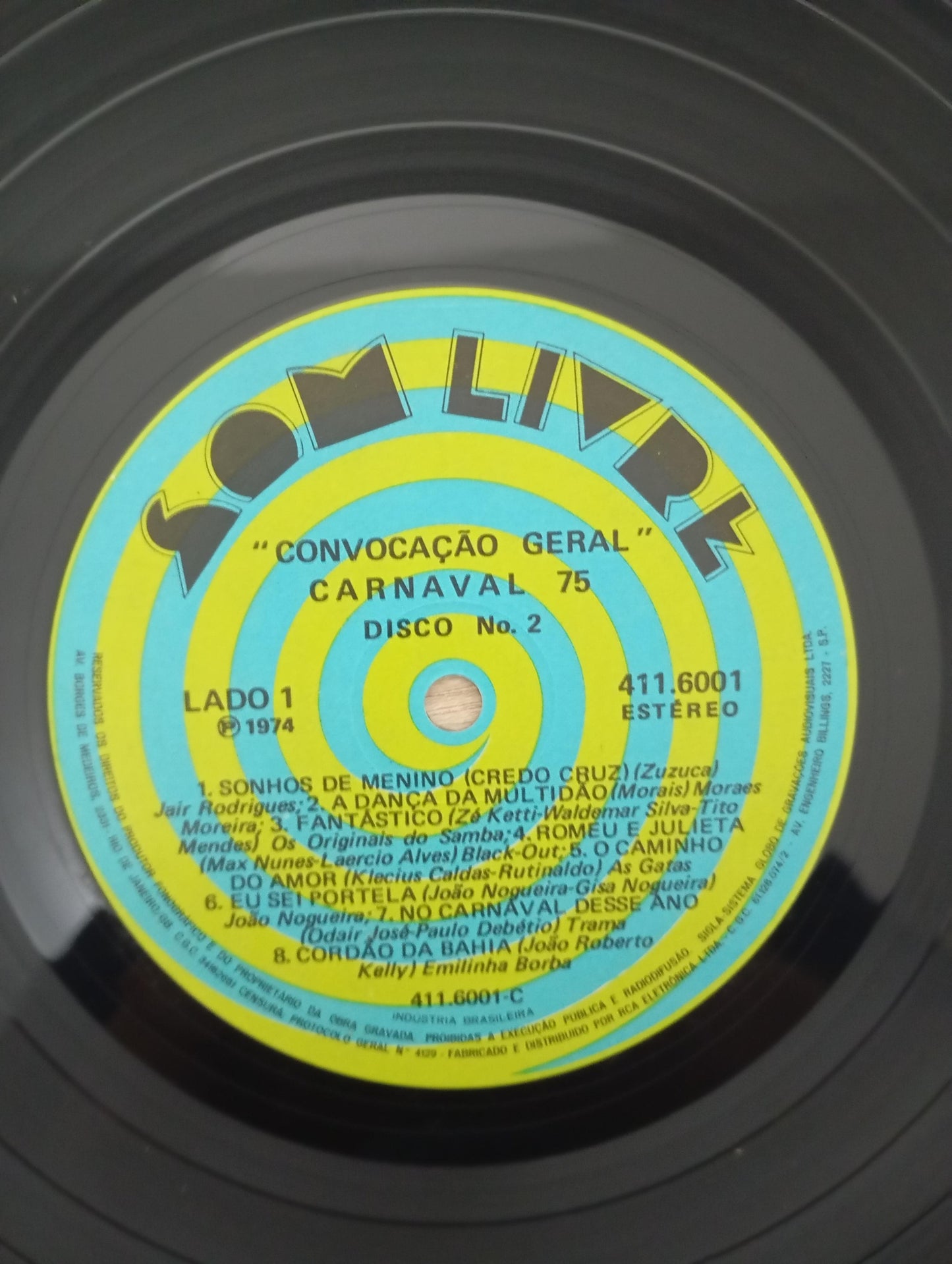 Lp Vinil Carnaval 75 Convocação Geral Duplo Com Encarte