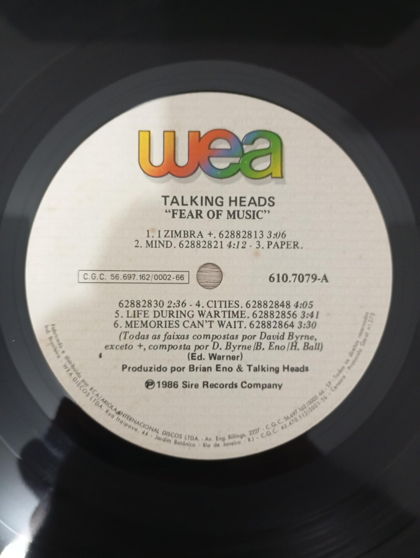 Lp Vinil Talking Heads Fear Of Music