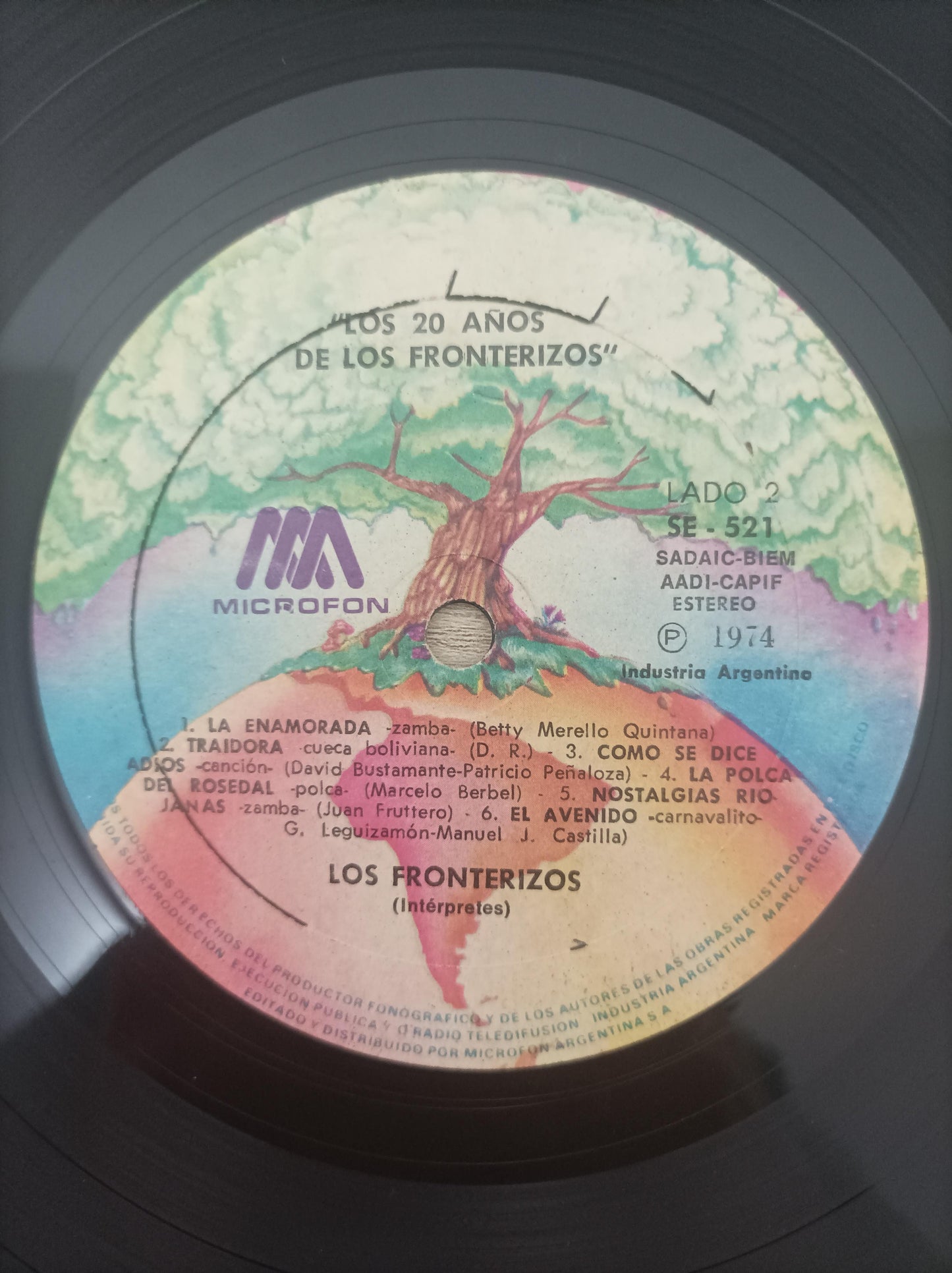 Lp Vinil Los Fronterizos Los 20 años de Importado