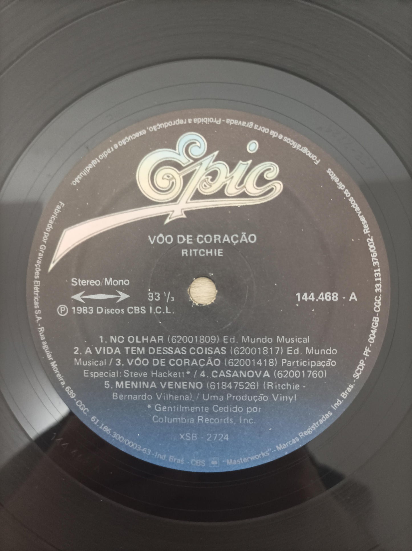 Lp Vinil Ritchie Vôo De Coração