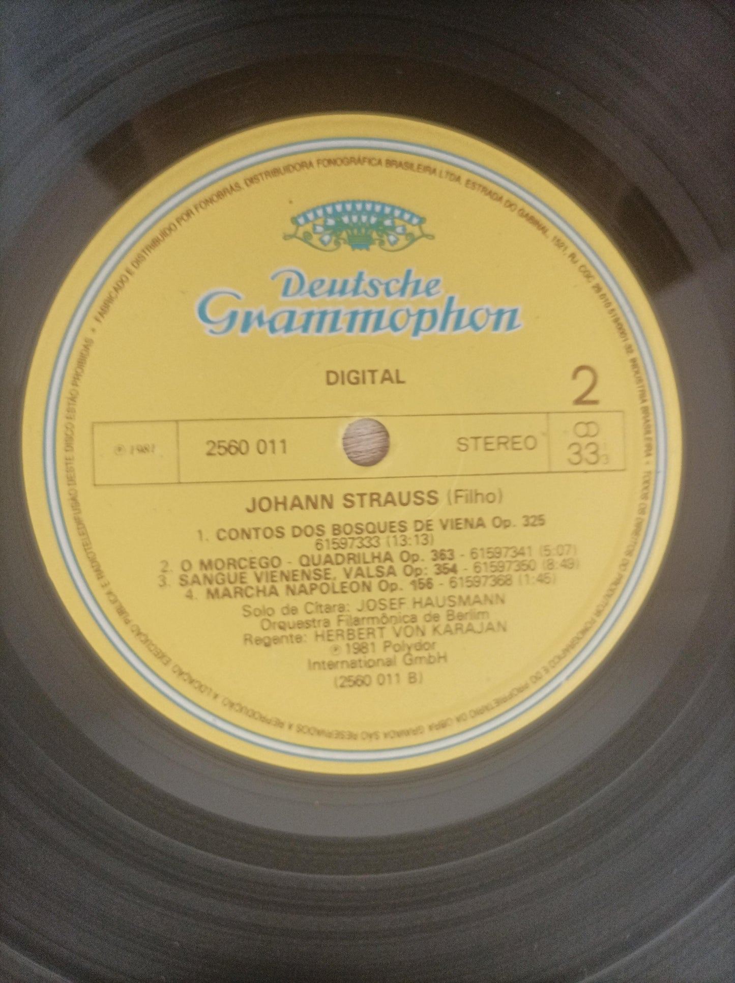 Lp Vinil Berliner Philharmonik Johann & Josef Triplo Encarte