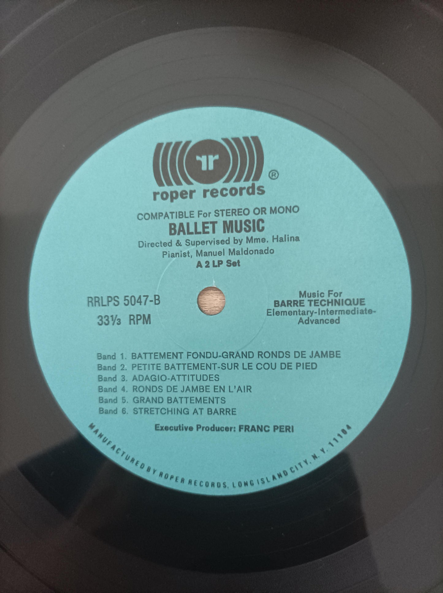 Lp Vinil Ballet Music For Barre Center Floor Duplo Importado