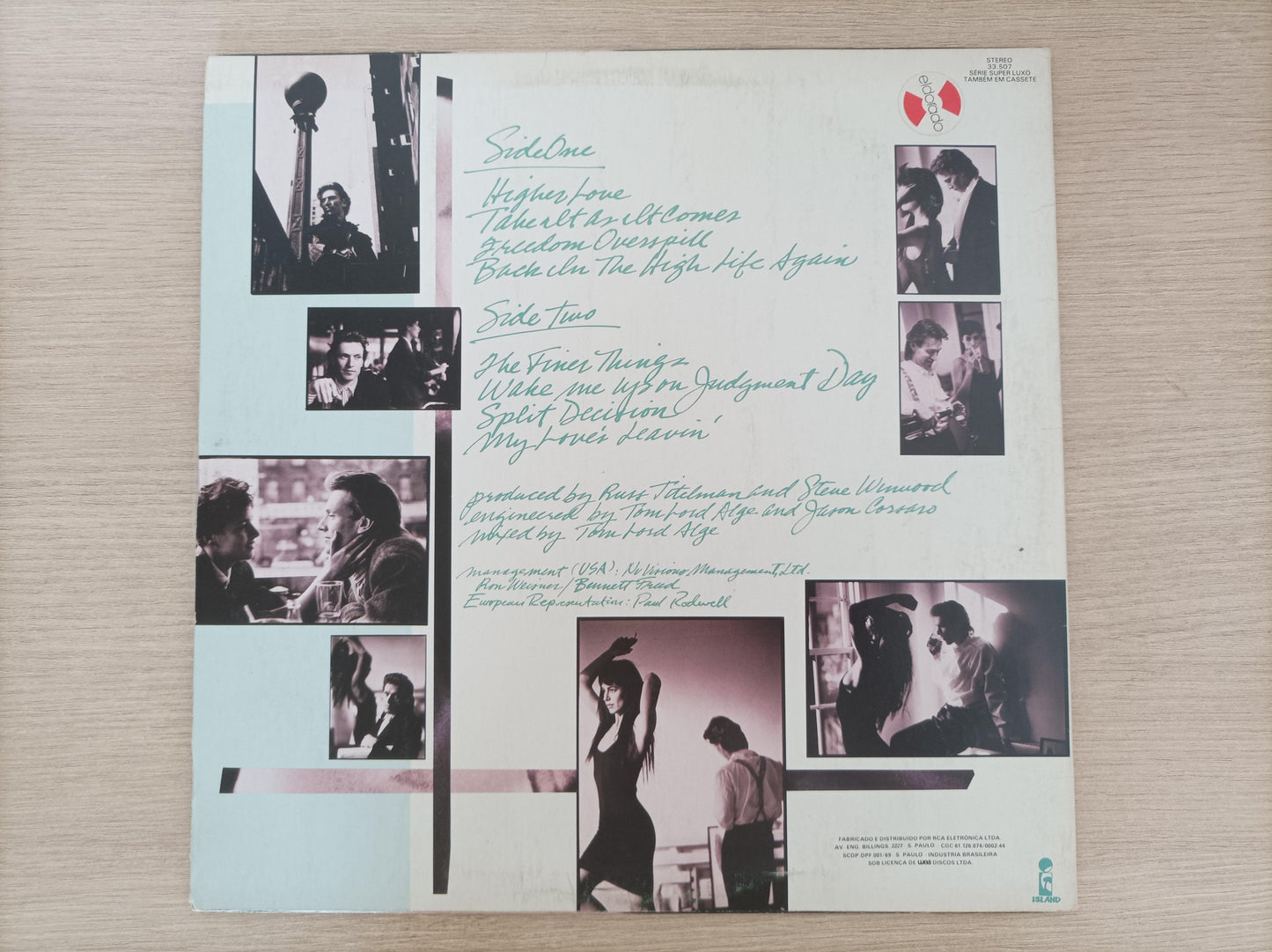 Disco Vinil Back In The High Life Steve Winwood C Encarte A