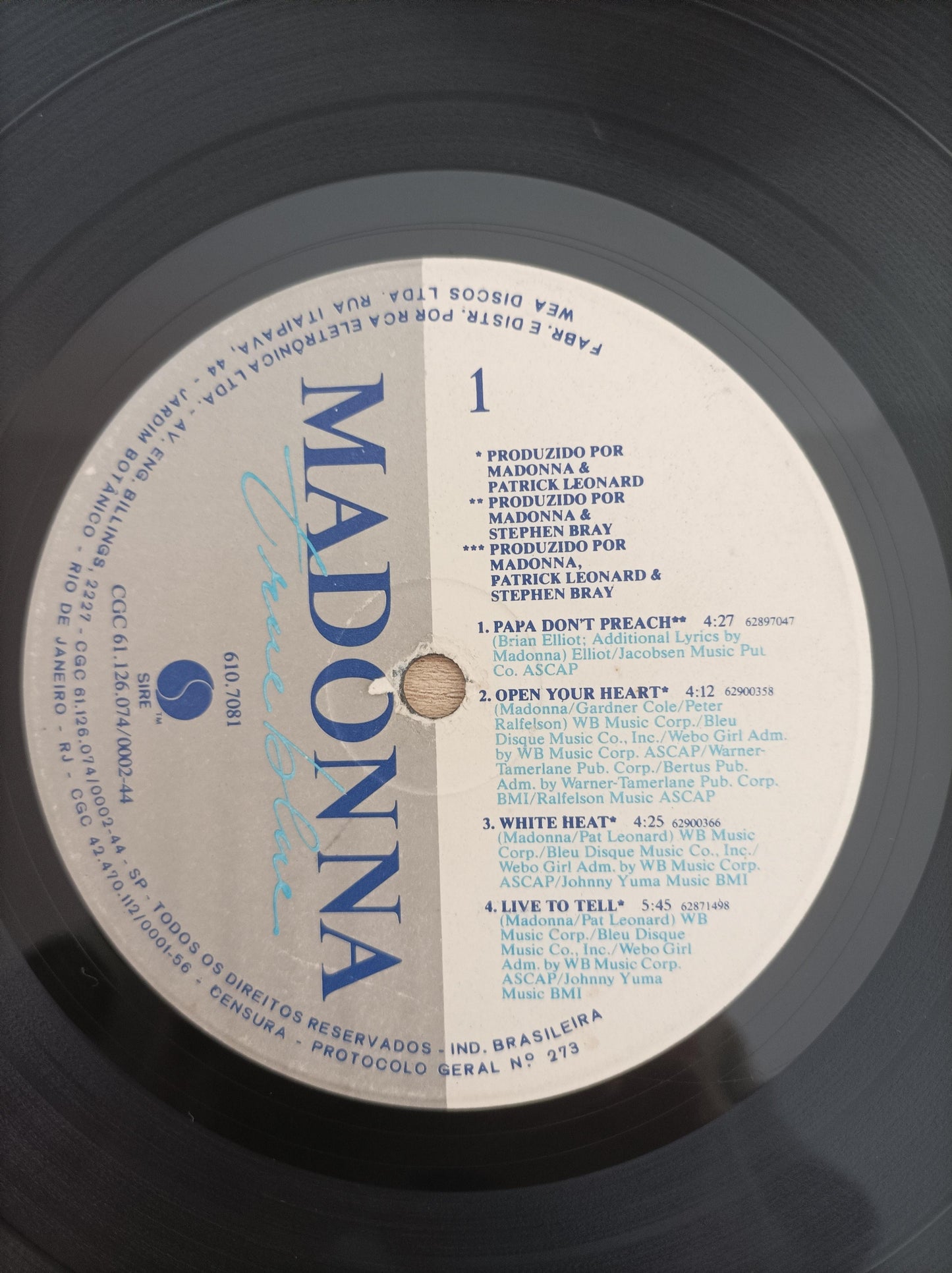 Lp Vinil Madonna True Blue