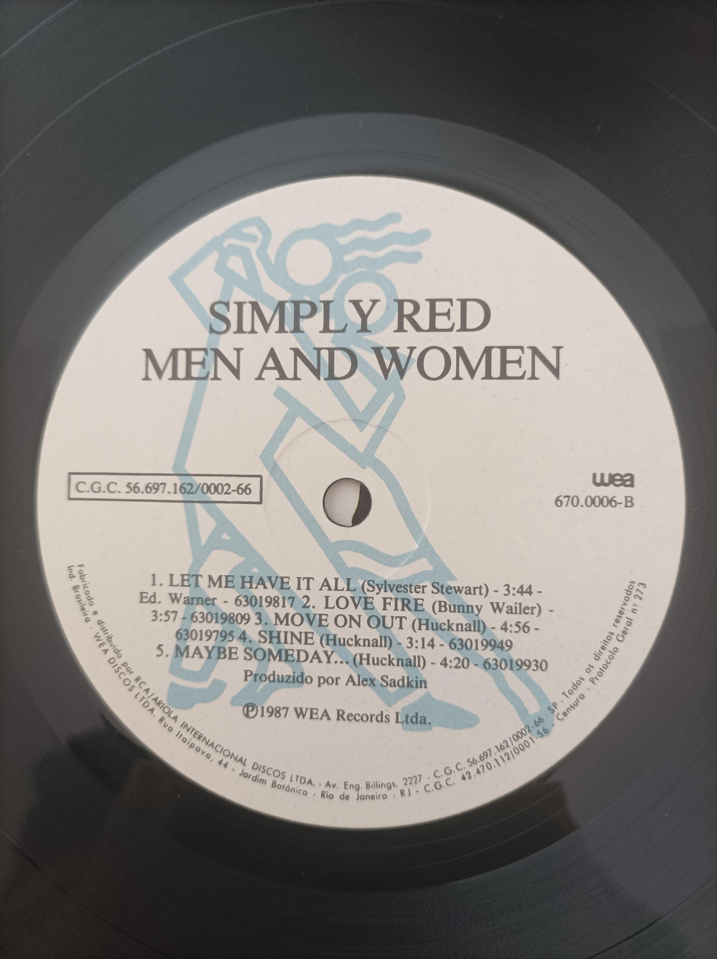 Lp Vinil Simply Red Men And Women Com Encarte