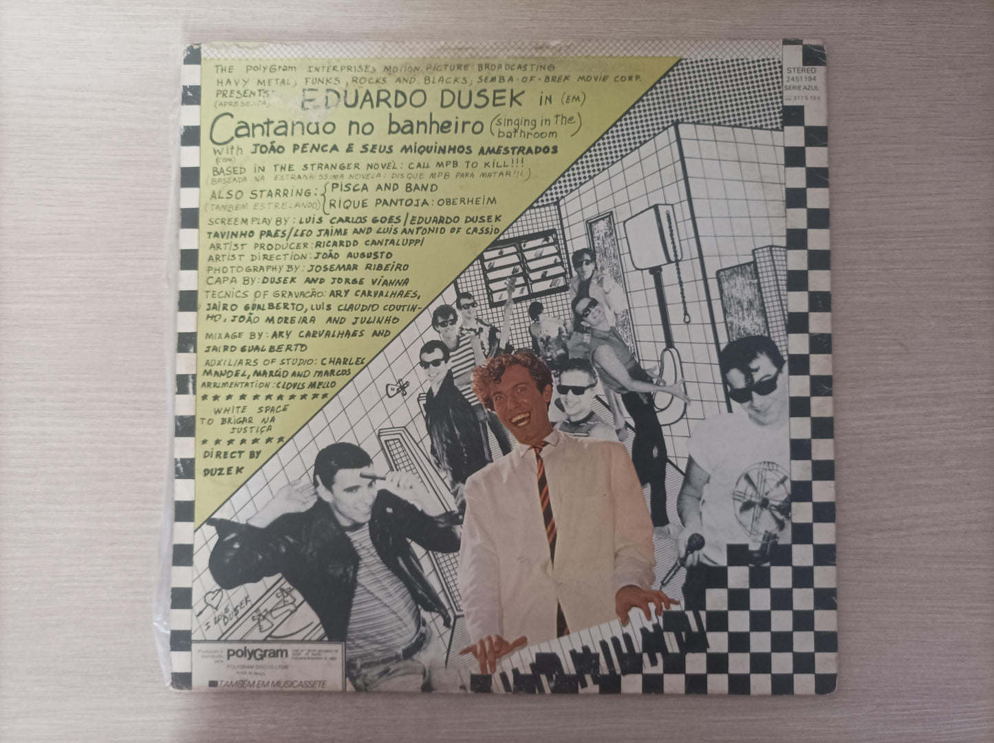 Lp Vinil Eduardo Dusek Cantando No Banheiro