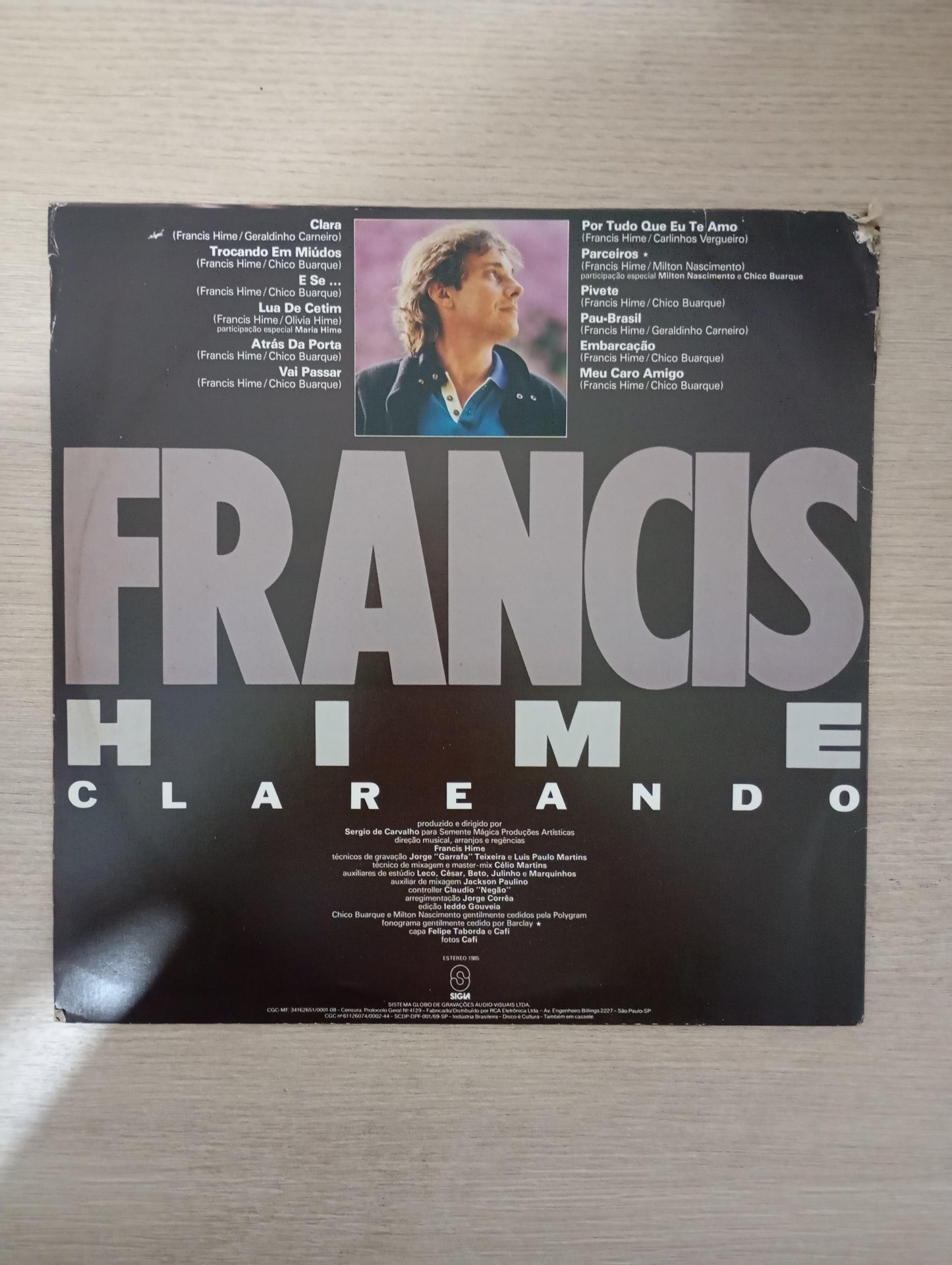 Lp Vinil Francis Hime Clareando Com Encarte