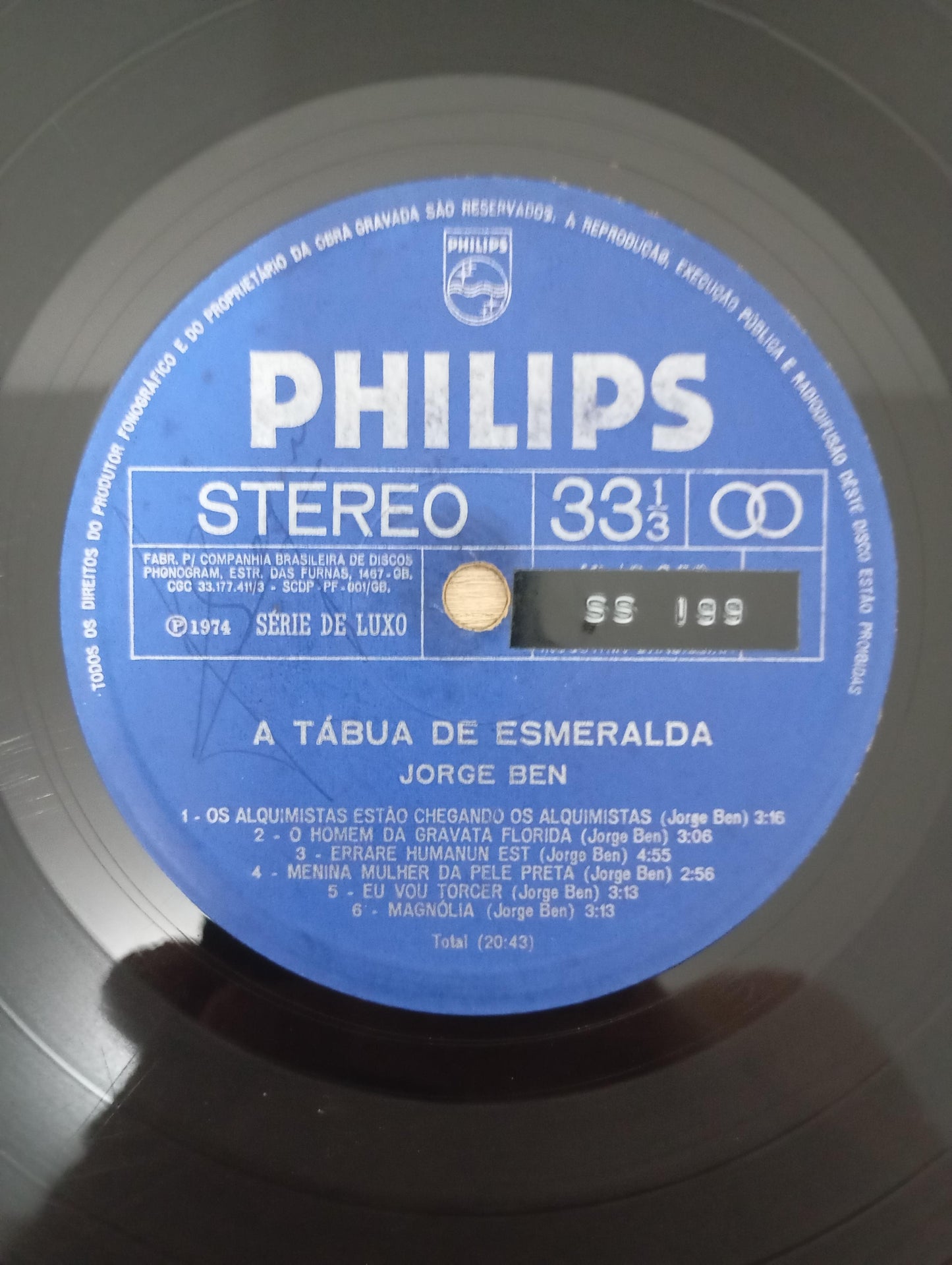 Disco Vinil A Tábua De Esmeralda Jorge Ben A