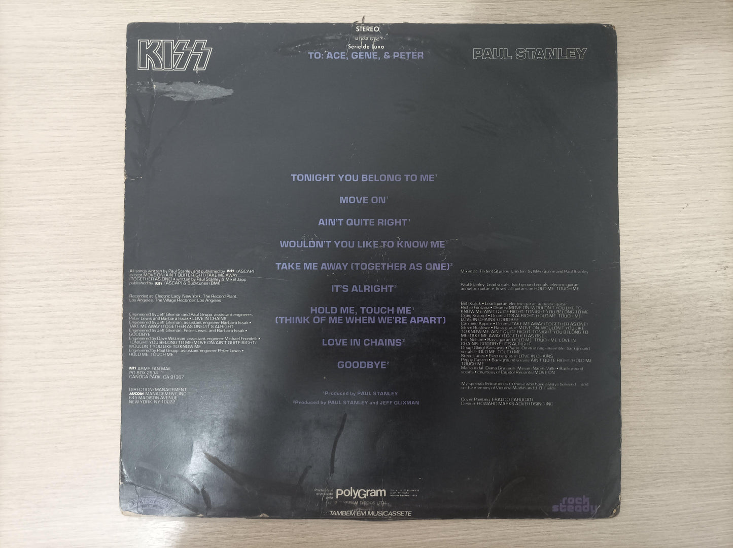 Lp Vinil Kiss Paul Stanley, Leia