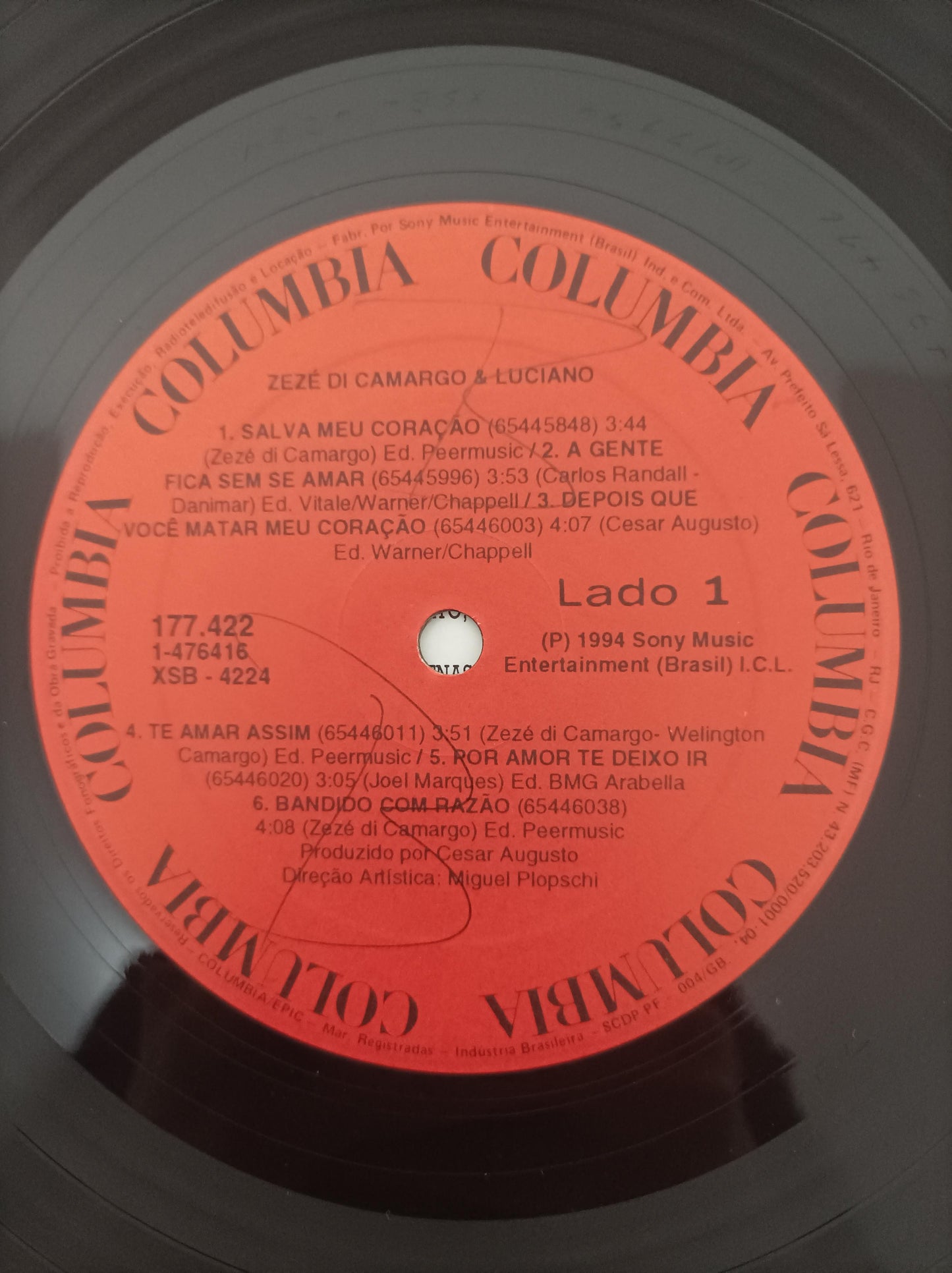 Lp Vinil Zezé Di Camargo & Luciano 1994 Com Encarte