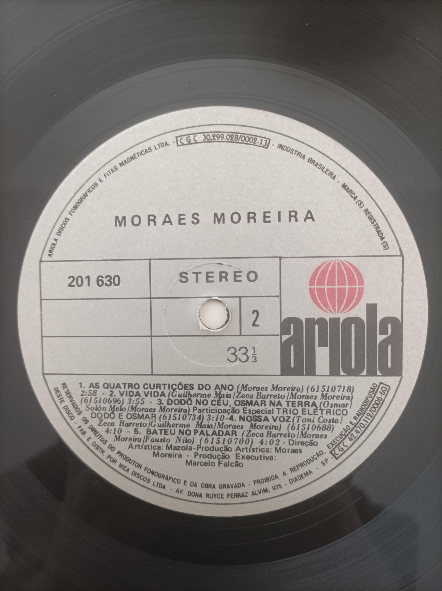 Disco Vinil 1981 Moraes Moreira Com Encarte A