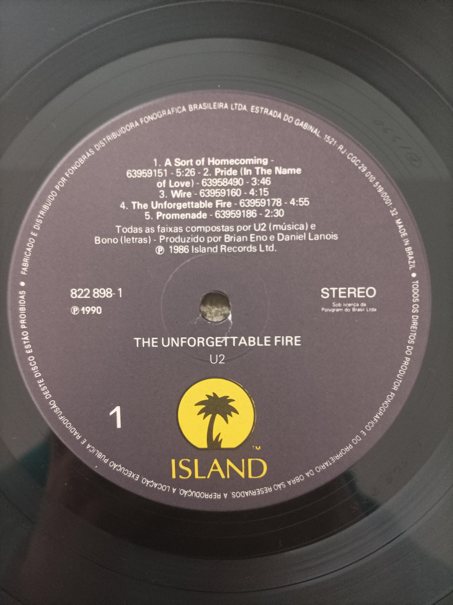 Lp Vinil U2 The Unforgettable Fire Com Encarte