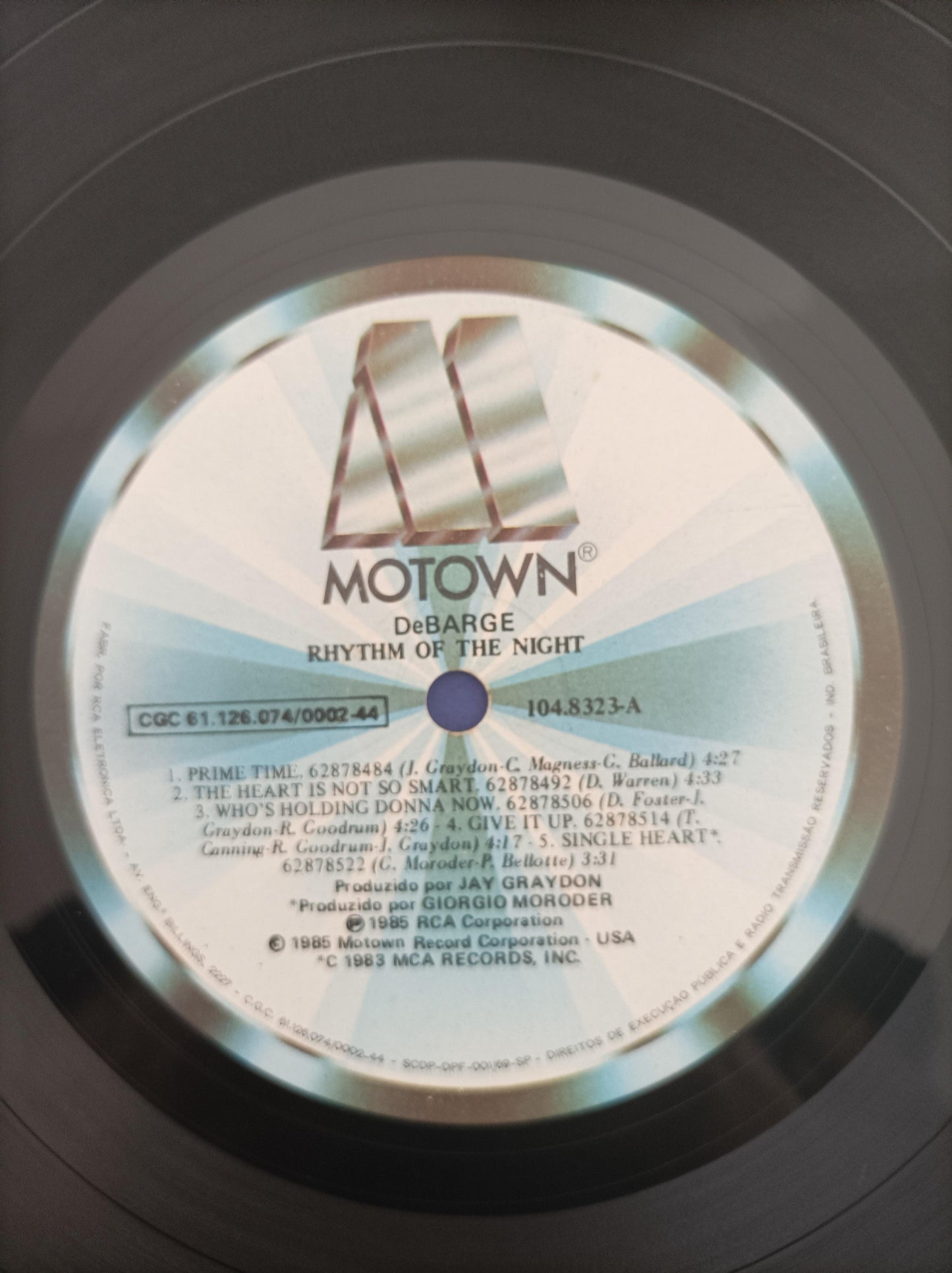 Lp Vinil DeBarge Rhythm Of The Night Com Encarte