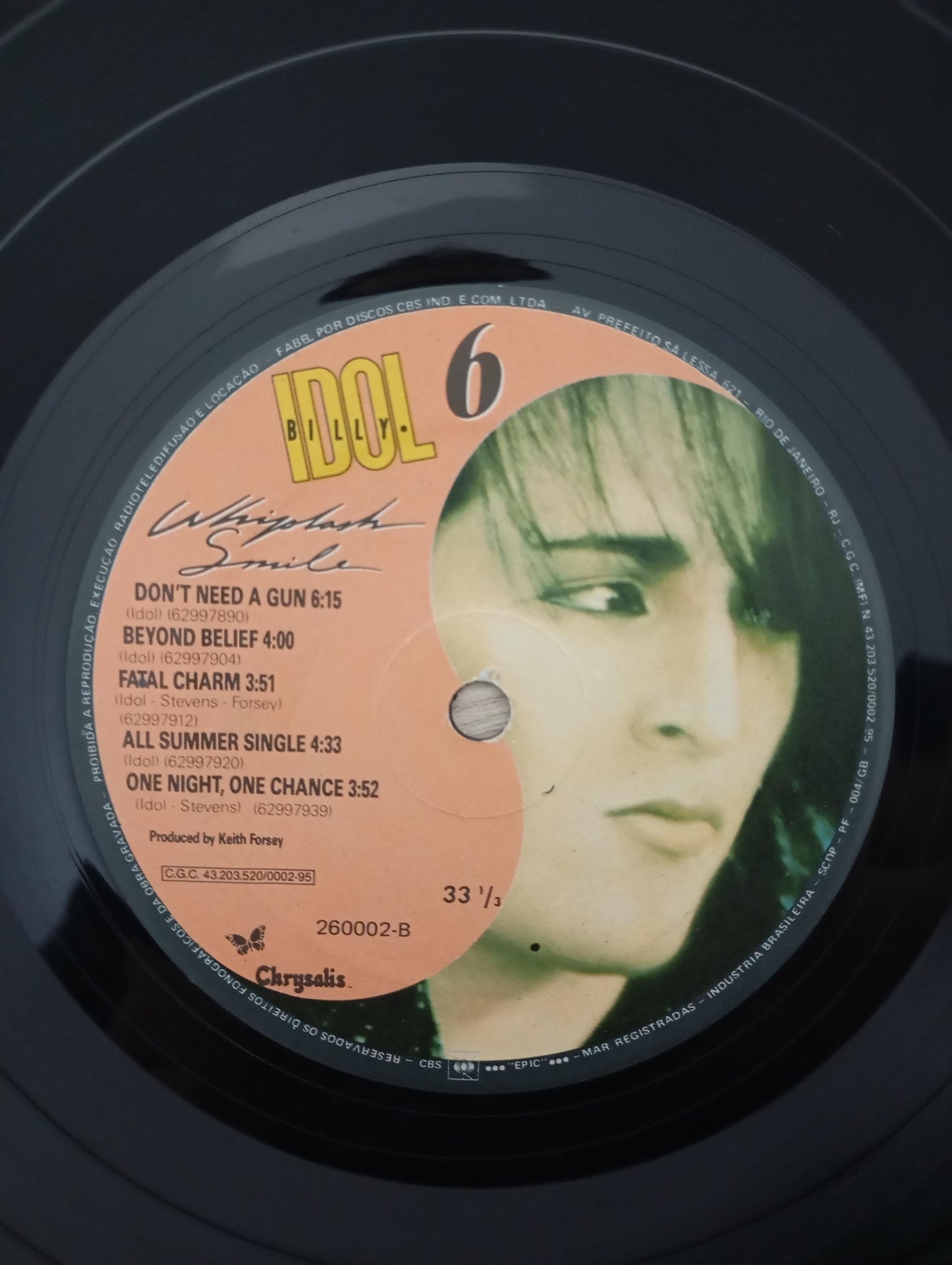 Lp Vinil Billy Idol Whiplash Smile Com Encarte