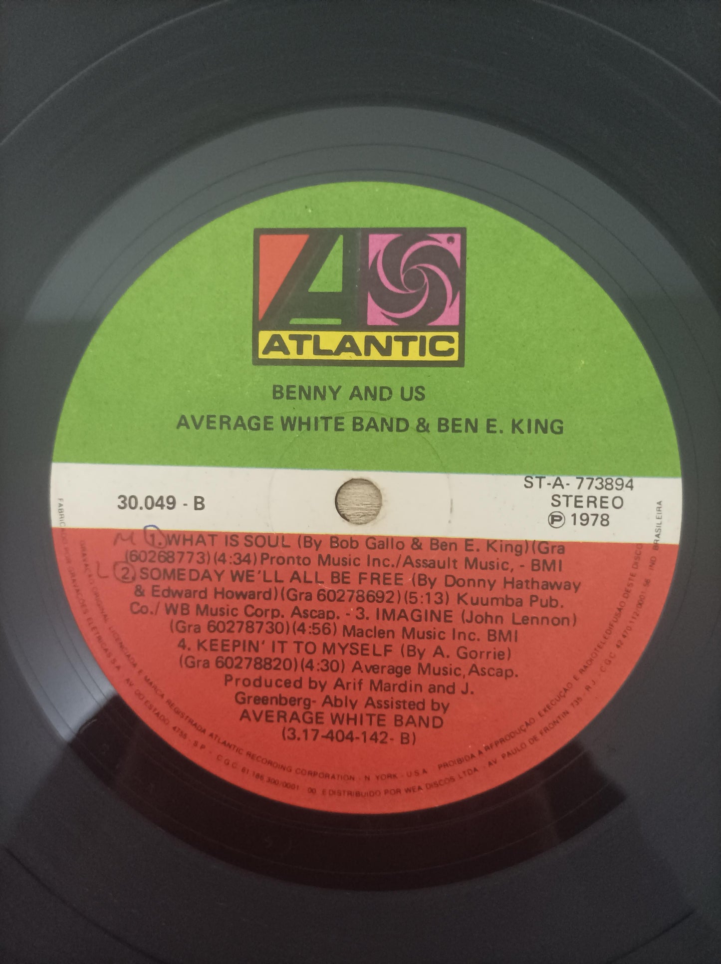 Lp Vinil Average White Band Benny And Us
