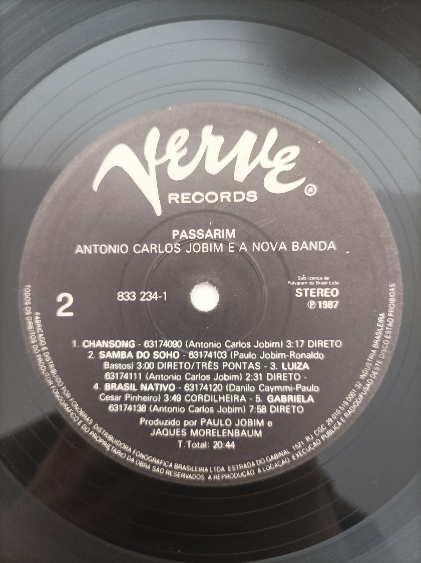 Lp Vinil Antonio Carlos Jobim Passarim Com Encarte
