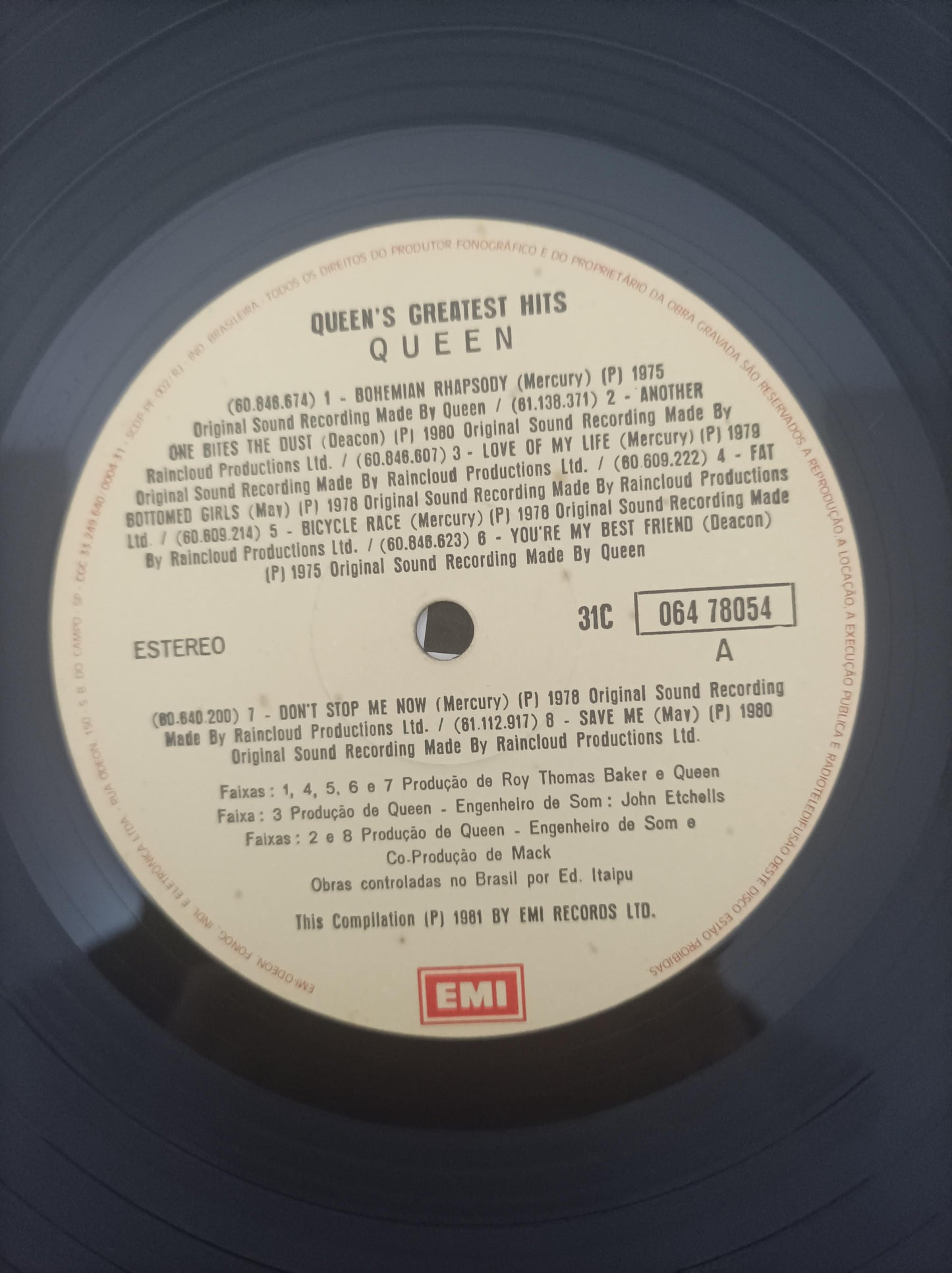 Disco Vinil Greatest Hits Queen Com Encarte A