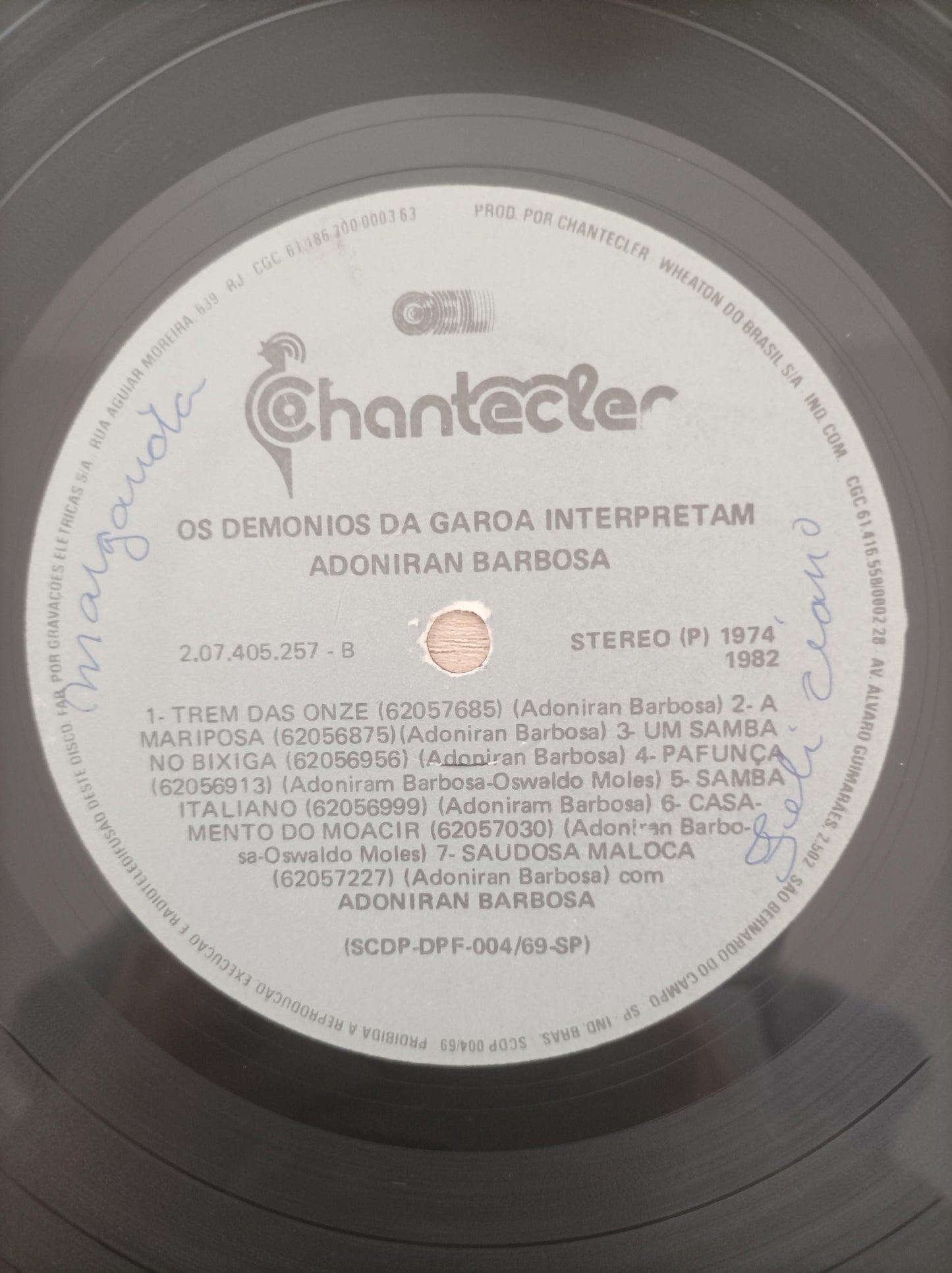 Lp Vinil Os Demônios Da Garoa Interpretam Adoniran Barbosa