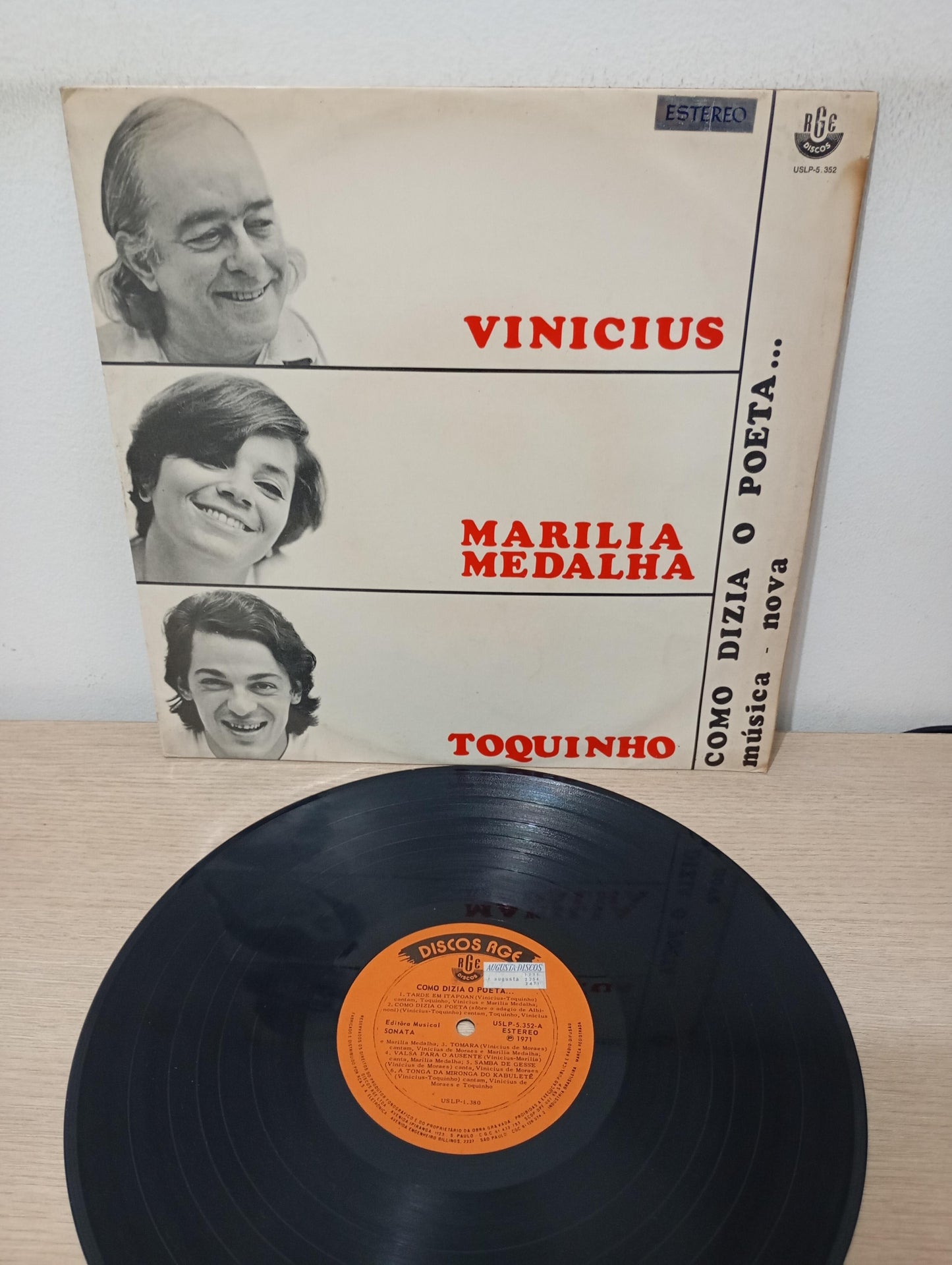Lp Vinil Vinicius, Marilia, Toquinho Como Dizia O Poeta...