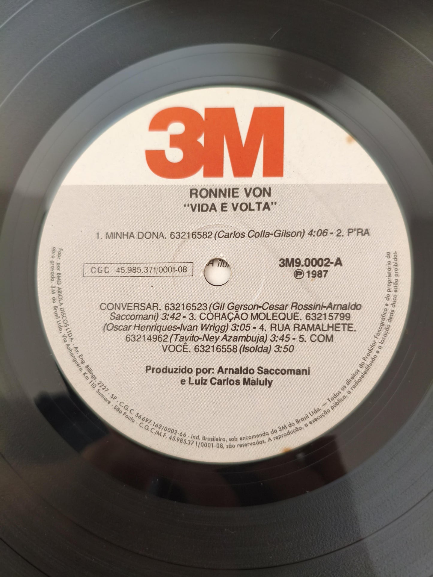 Lp Vinil Ronnie Von Vida E Volta Com Encarte