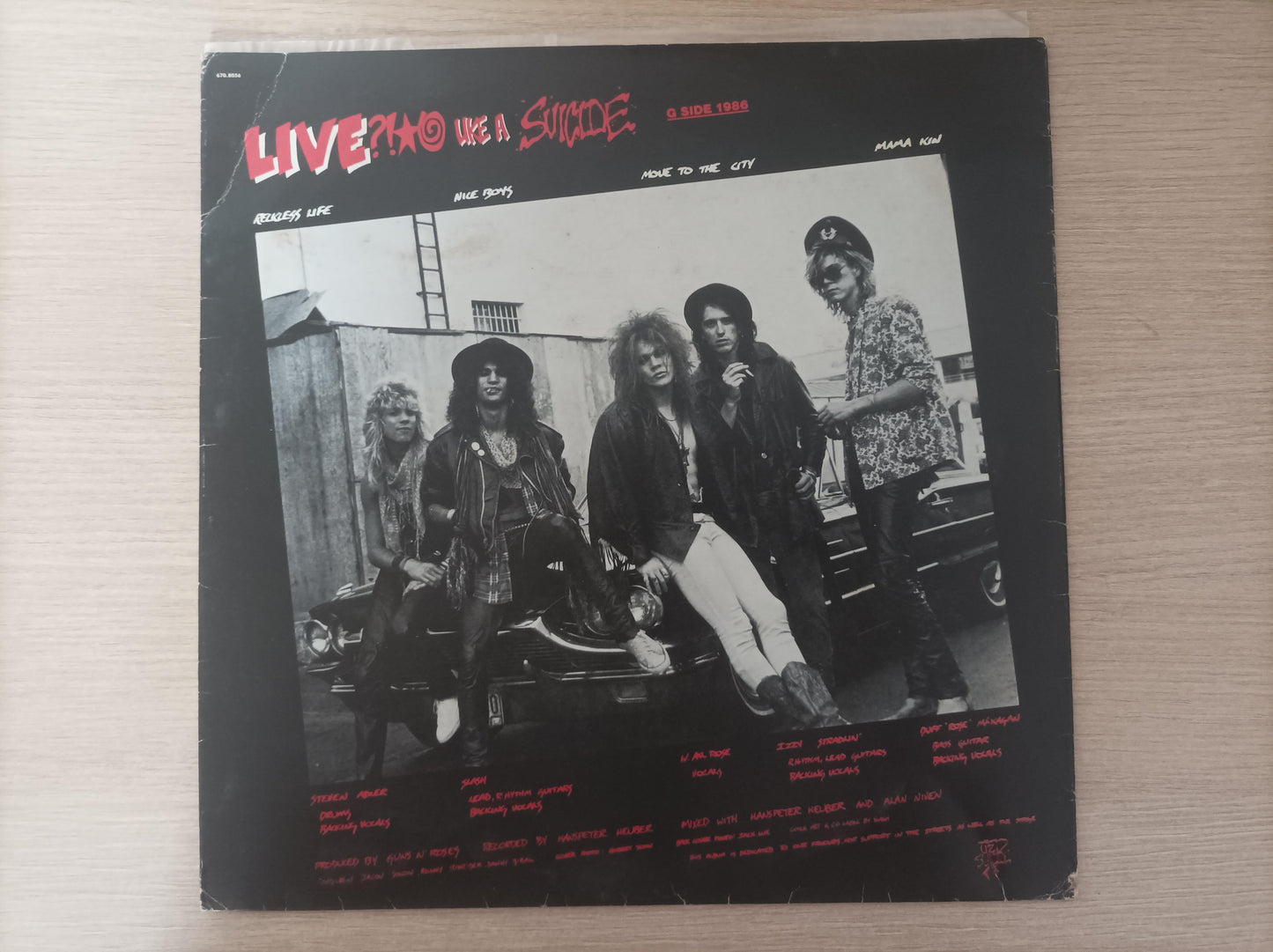 Lp Vinil Guns N' Roses G N' R Lies Com Encarte, Leia