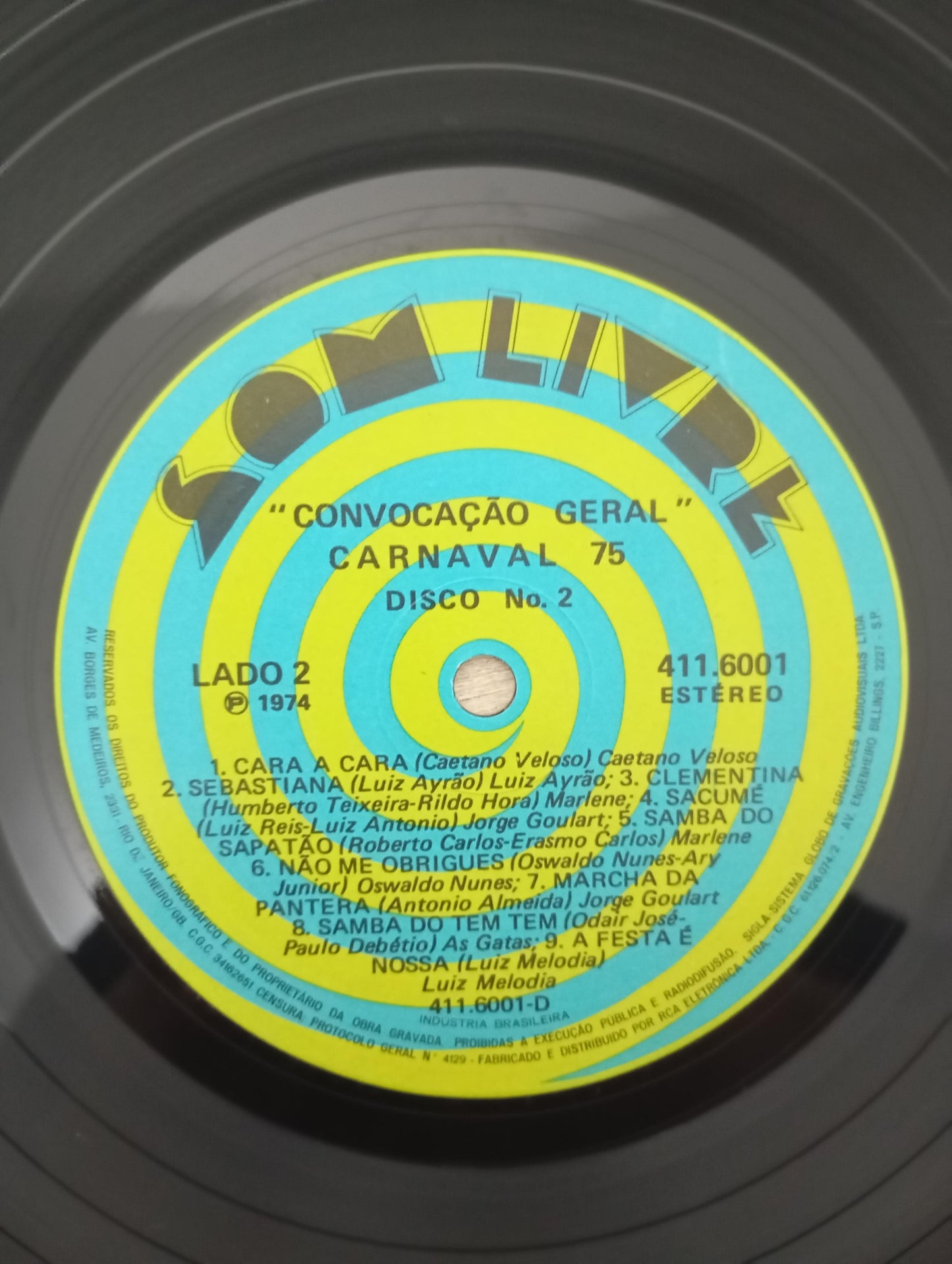 Lp Vinil Carnaval 75 Convocação Geral Duplo Com Encarte