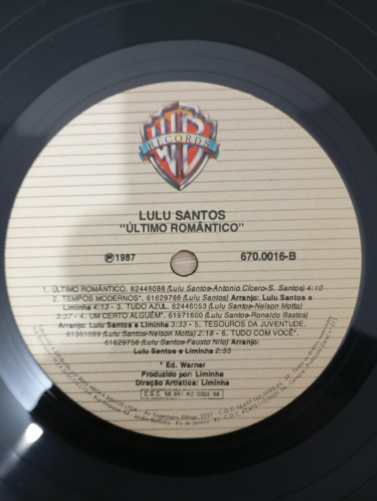 Lp Vinil Lulu Santos Último Romântico Com Encarte