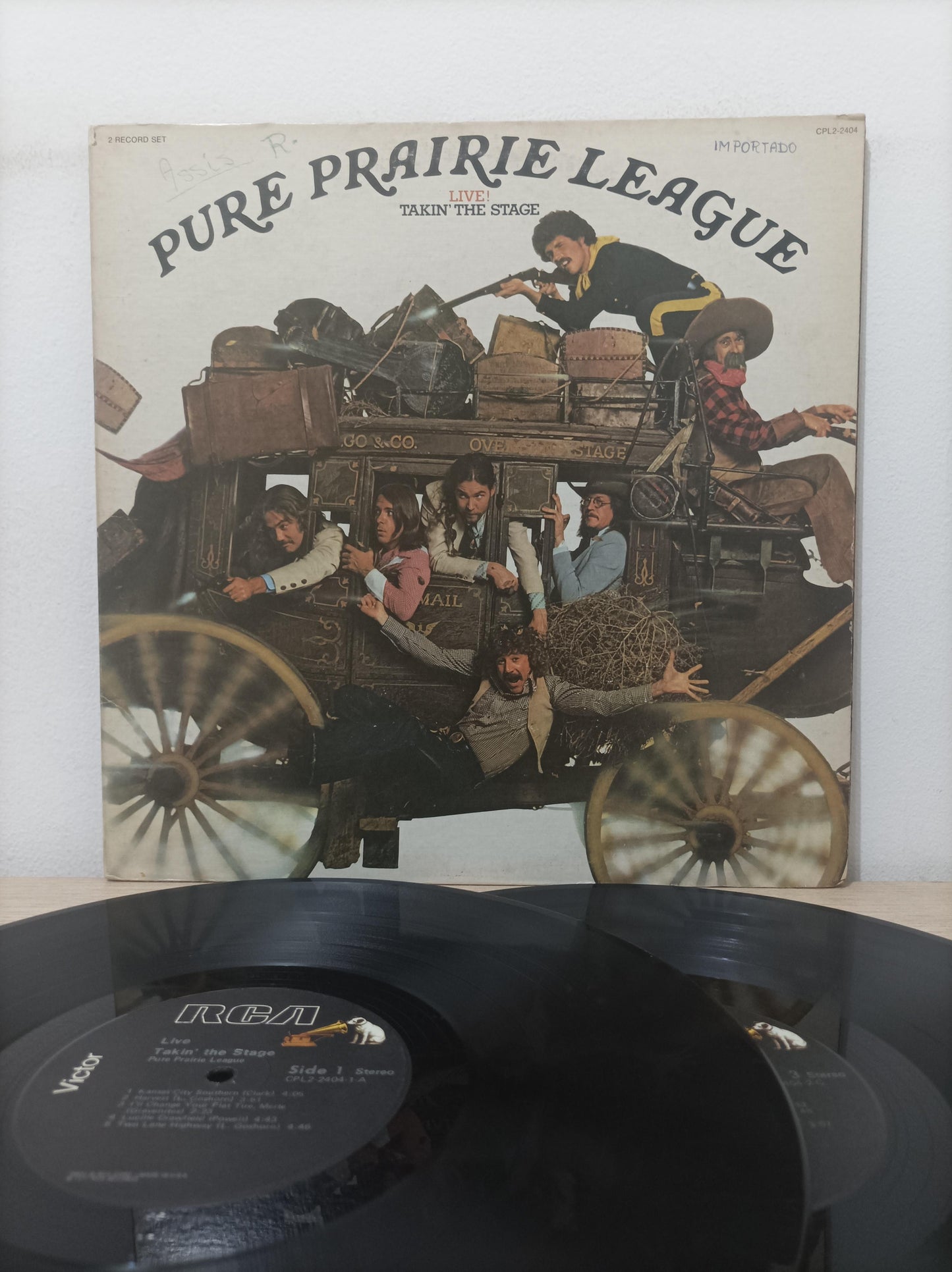 Lp Vinil Pure Prairie League Takin The Stage Duplo Importado