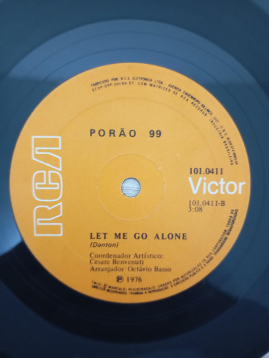 Vinil Compacto Porão 99 One Time For Us / Let Me Go Alone
