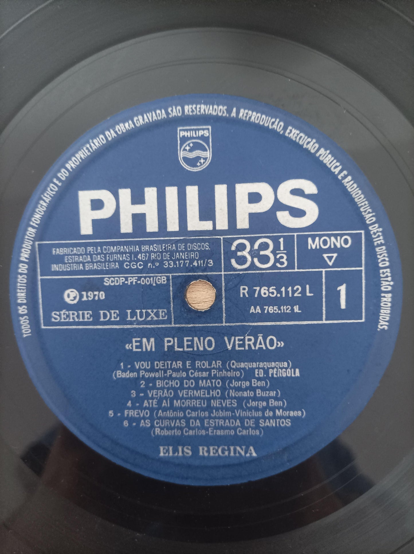 Disco Vinil Em pleno verão Elis Regina A