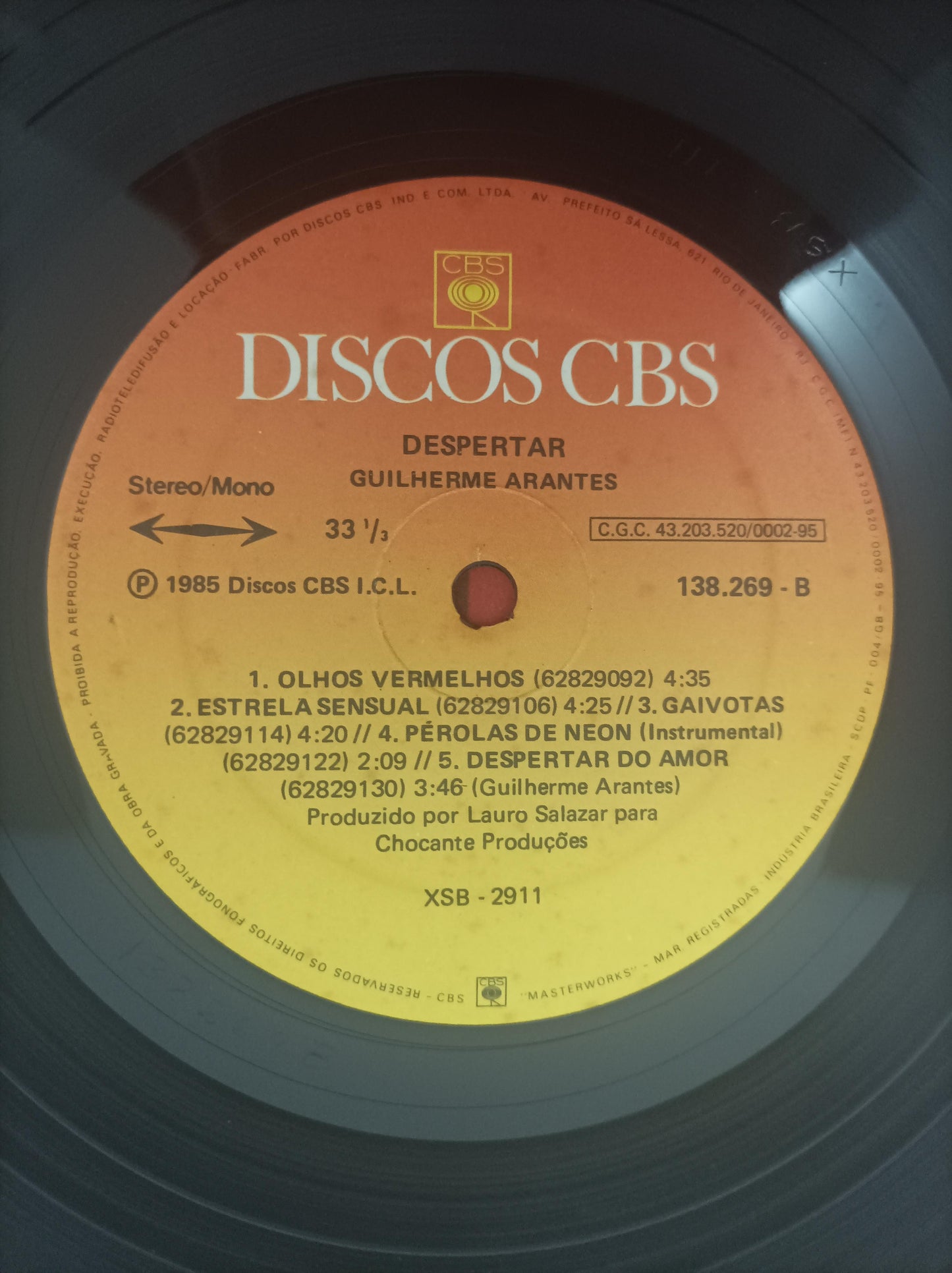 Lp Vinil Guilherme Arantes Despertar Com Encarte
