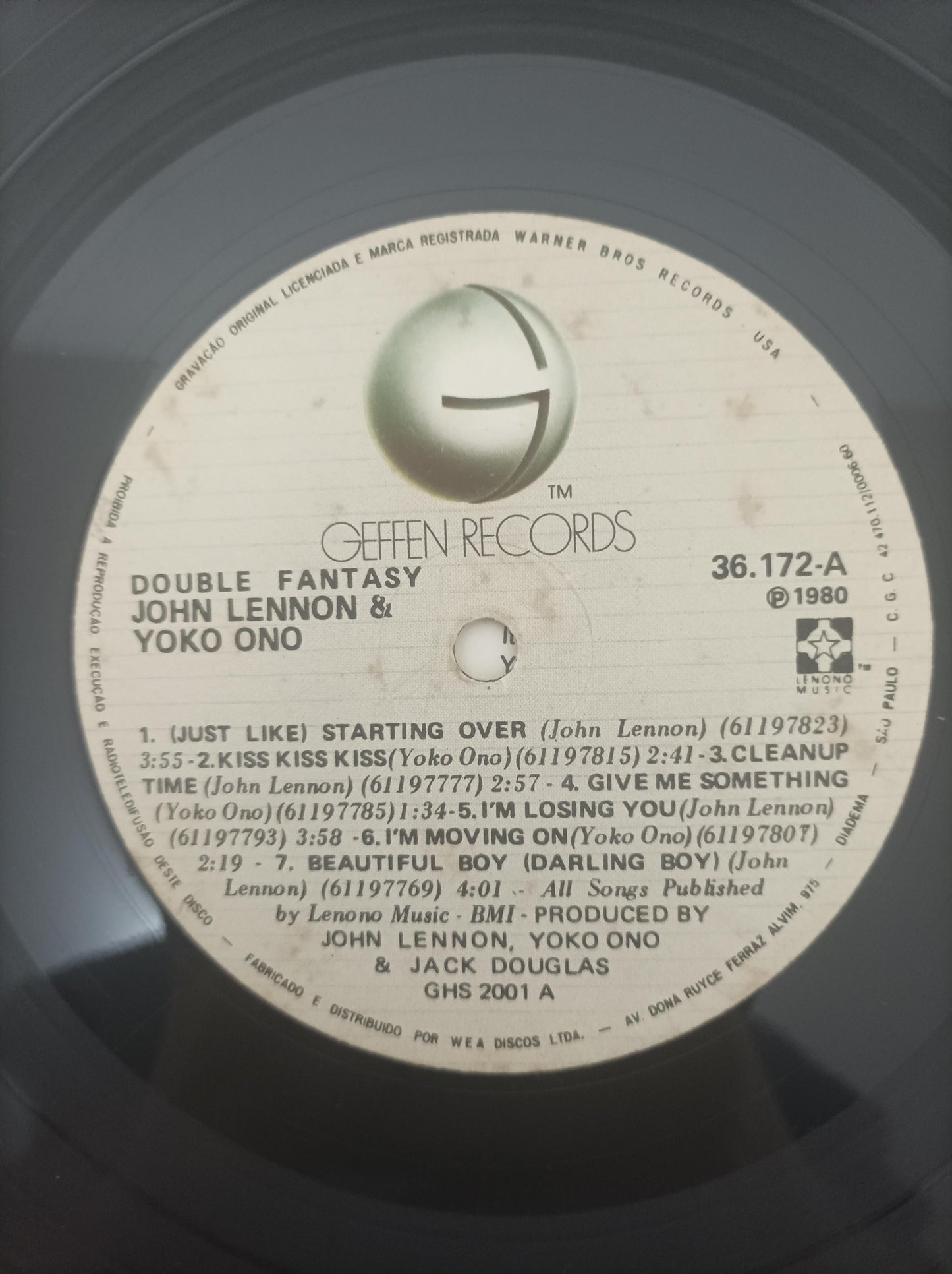 Disco Vinil Double Fantasy John Lennon & Yoko Ono Encarte A