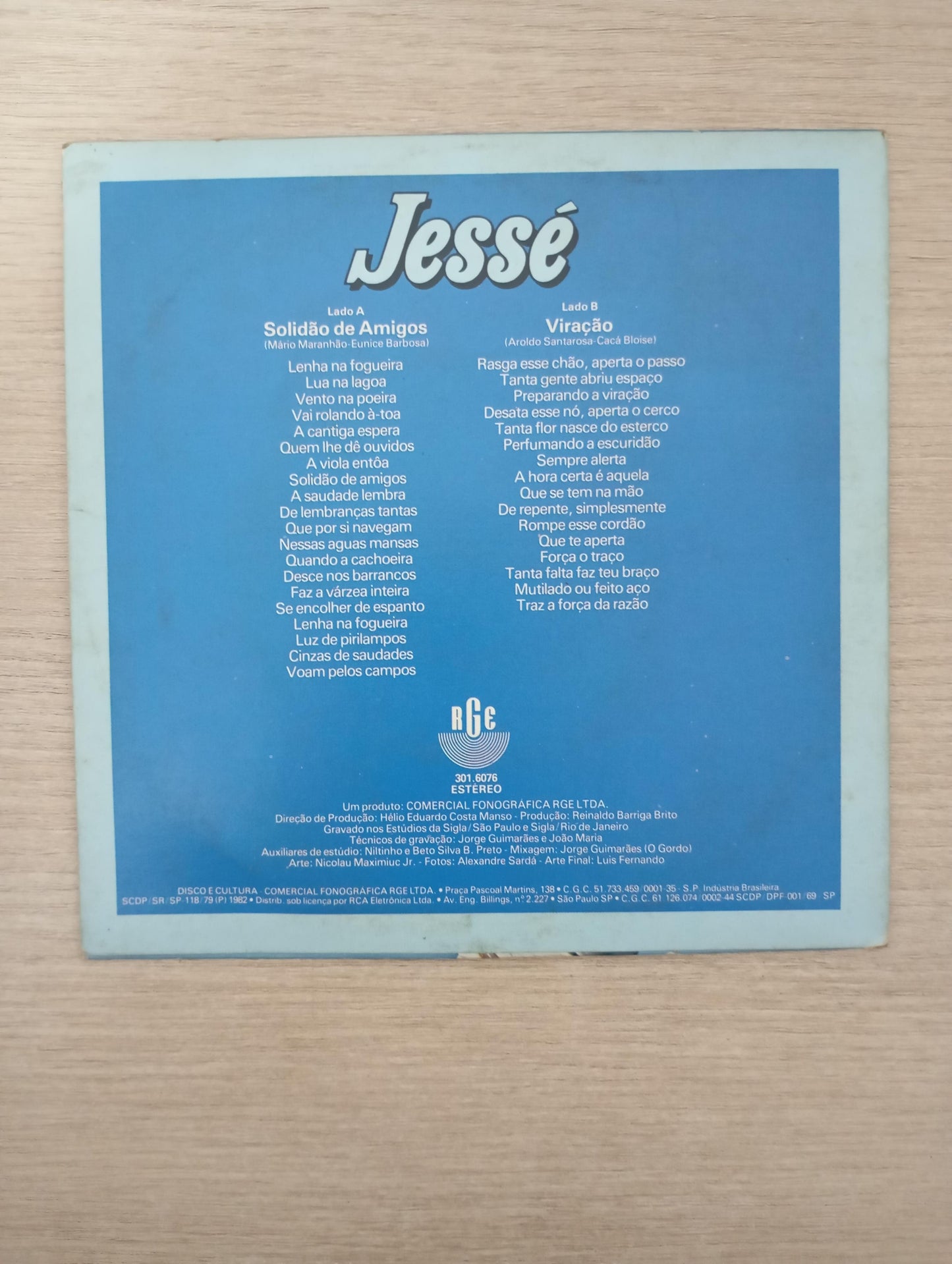 Vinil Compacto Jessé Solidão de Amigos / Viração