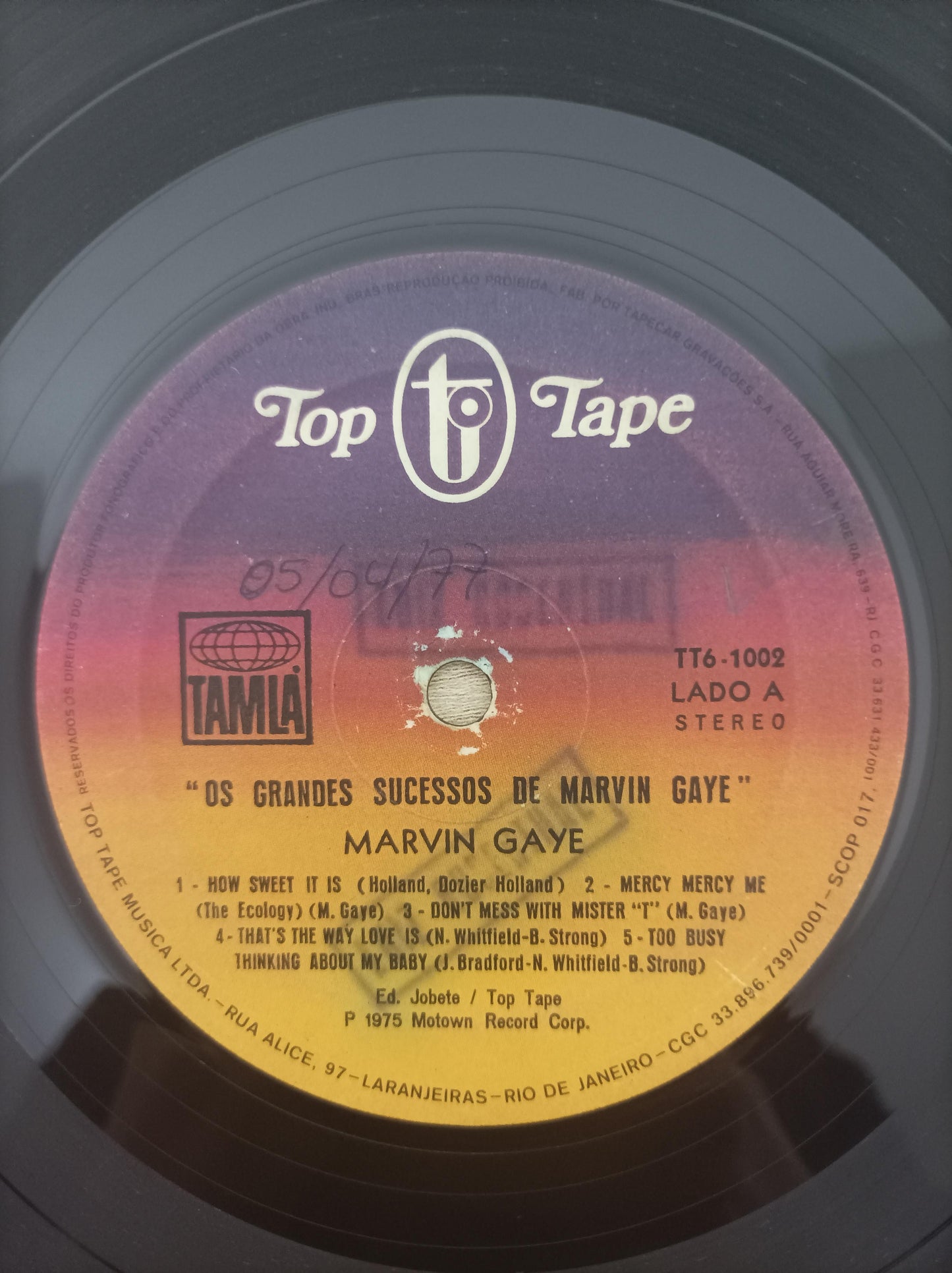 Disco Vinil Os Grandes Sucessos de Marvin Gaye A