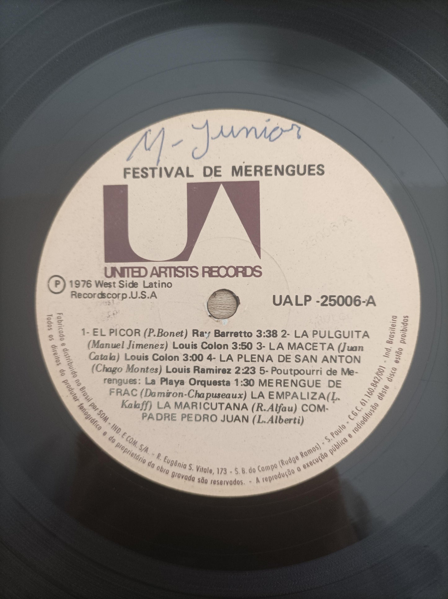 Lp Vinil Festival de Merengues