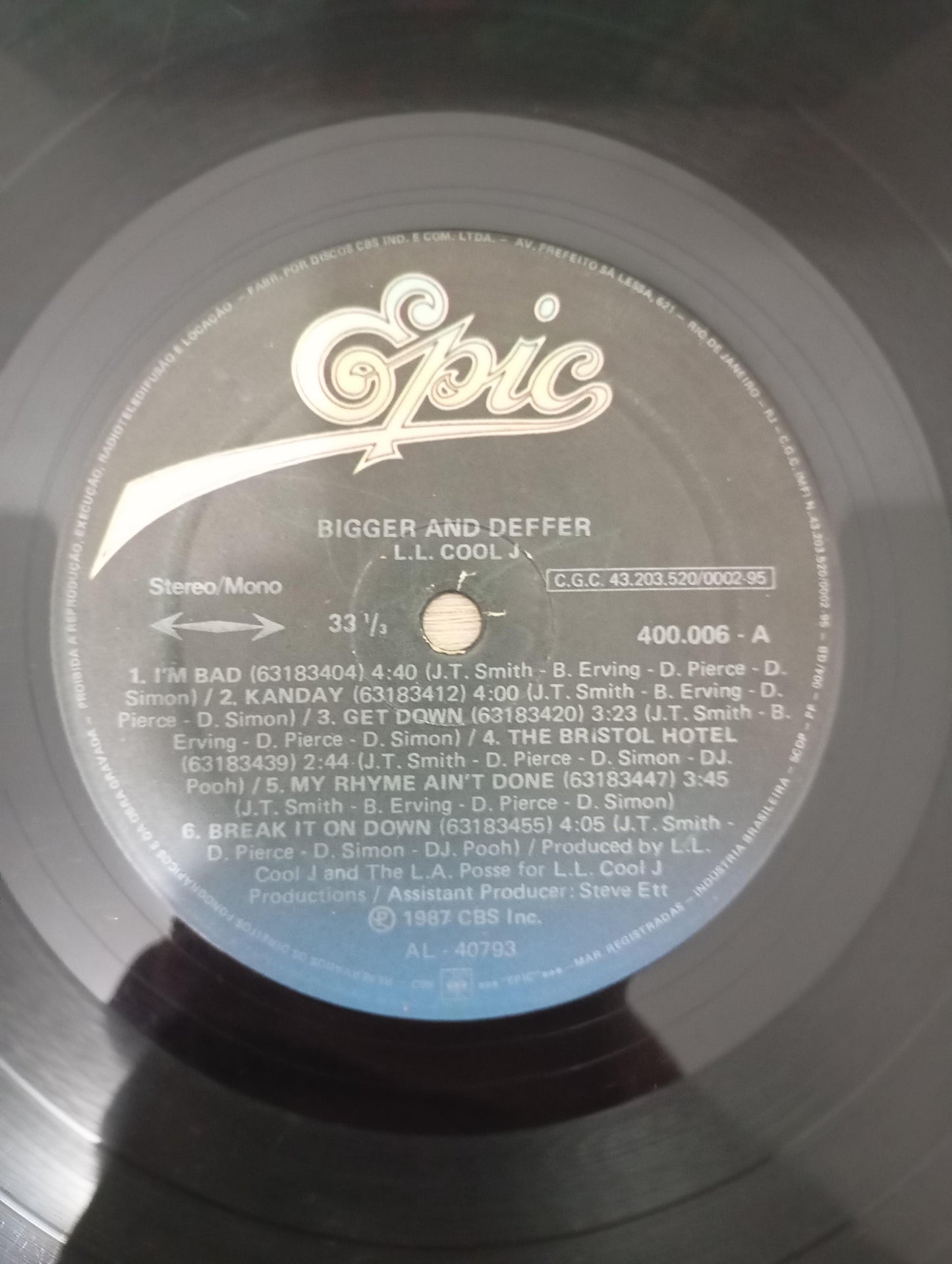 Lp Vinil LL Cool J Bigger And Deffer