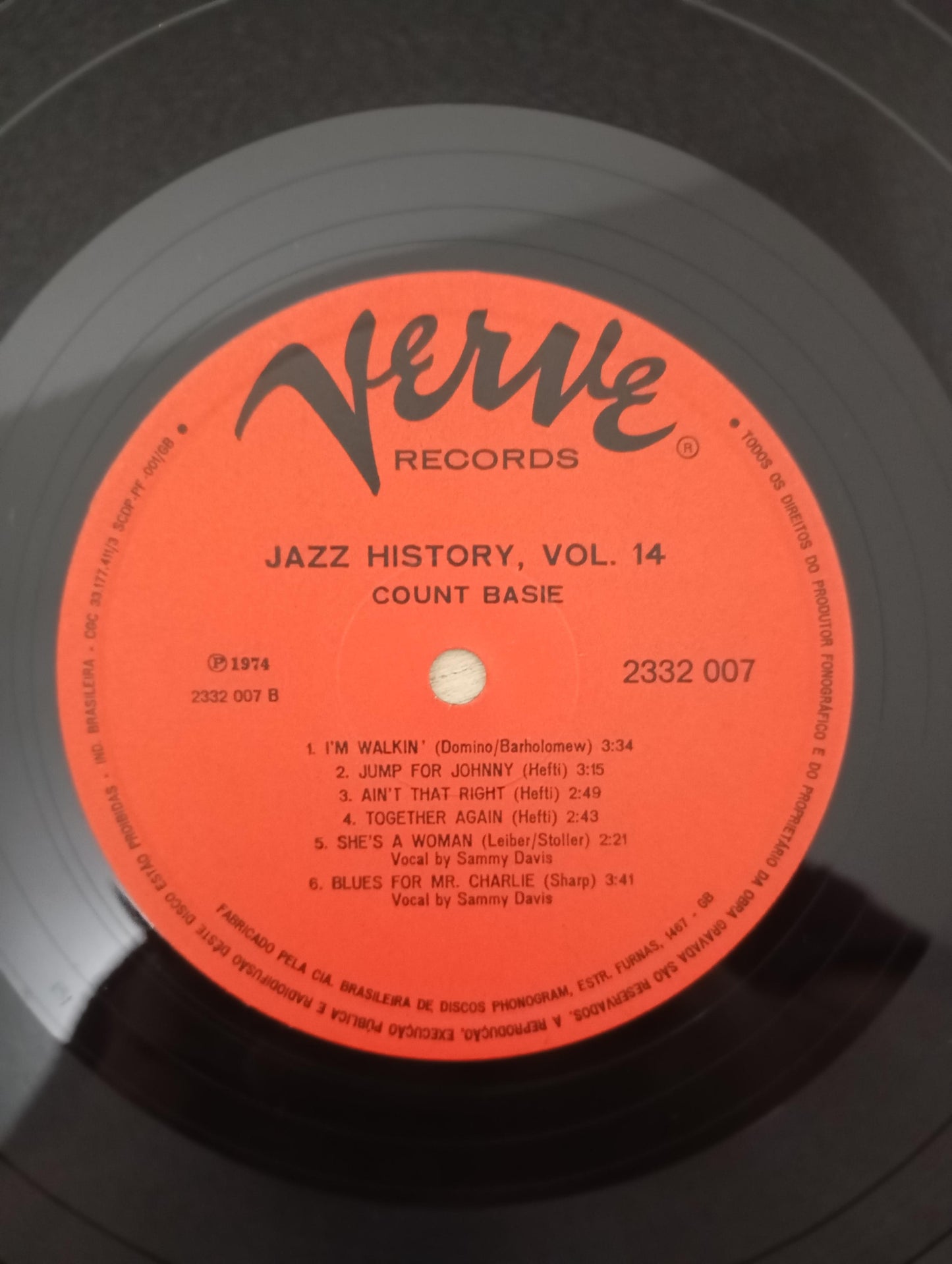 Lp Vinil Count Basie Jazz History Vol. 14 Duplo