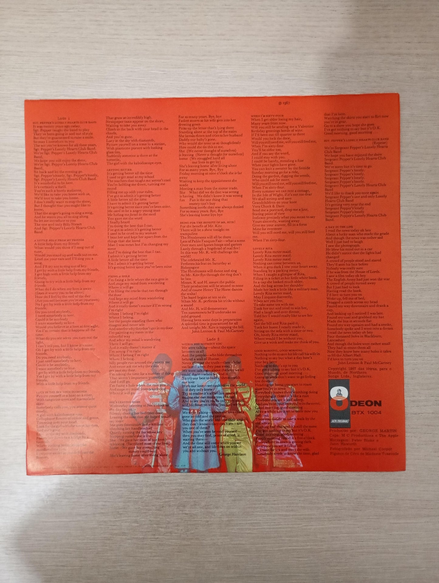 Lp Vinil The Beatles Sgt Peppers Lonely Heart Band C Encarte