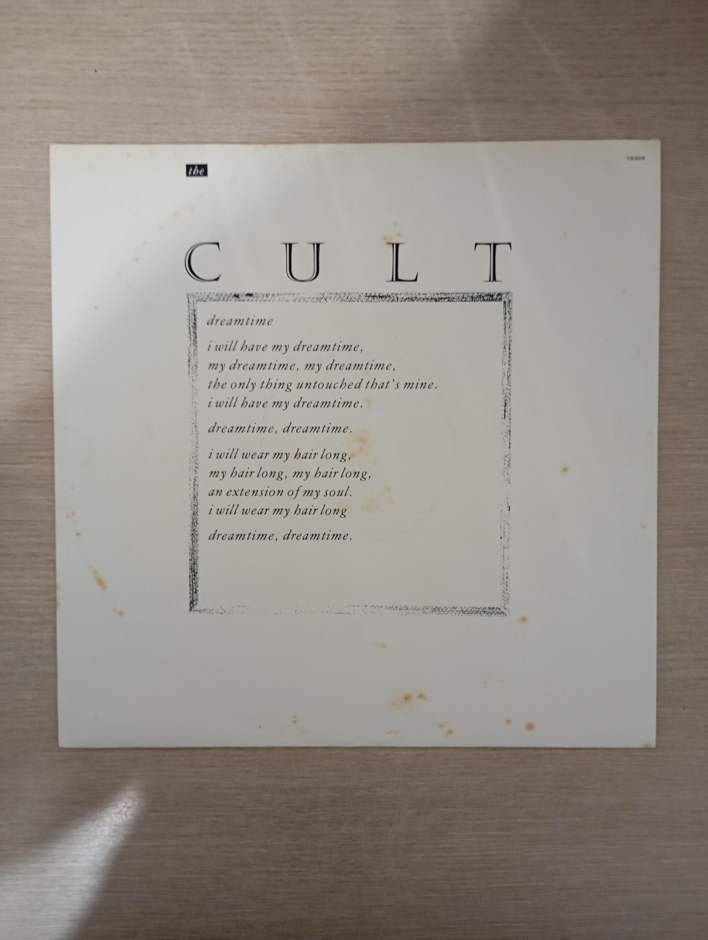 Lp Vinil The Cult Dreamtime Com Encarte