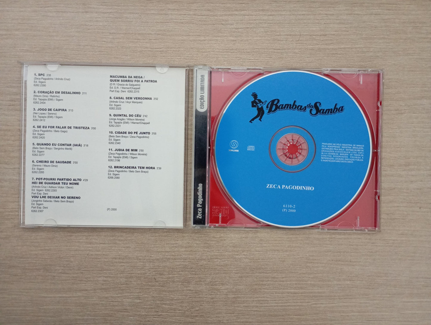 CD Zeca Pagodinho Bambas do Samba