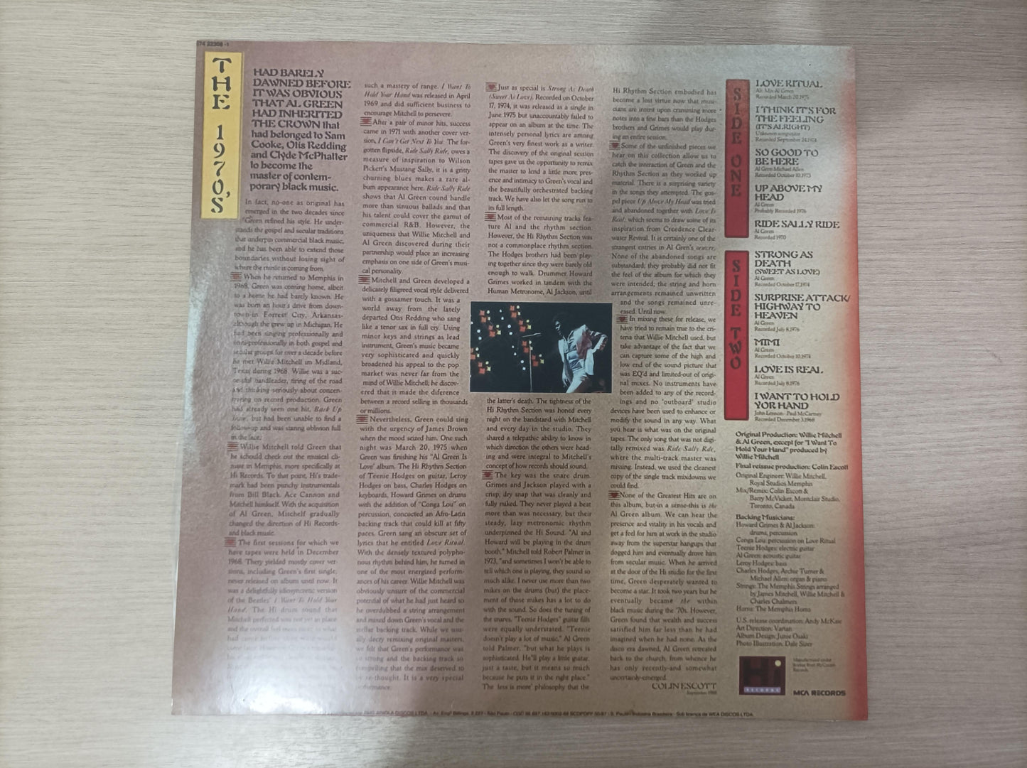Lp Vinil Al Green Love Ritual