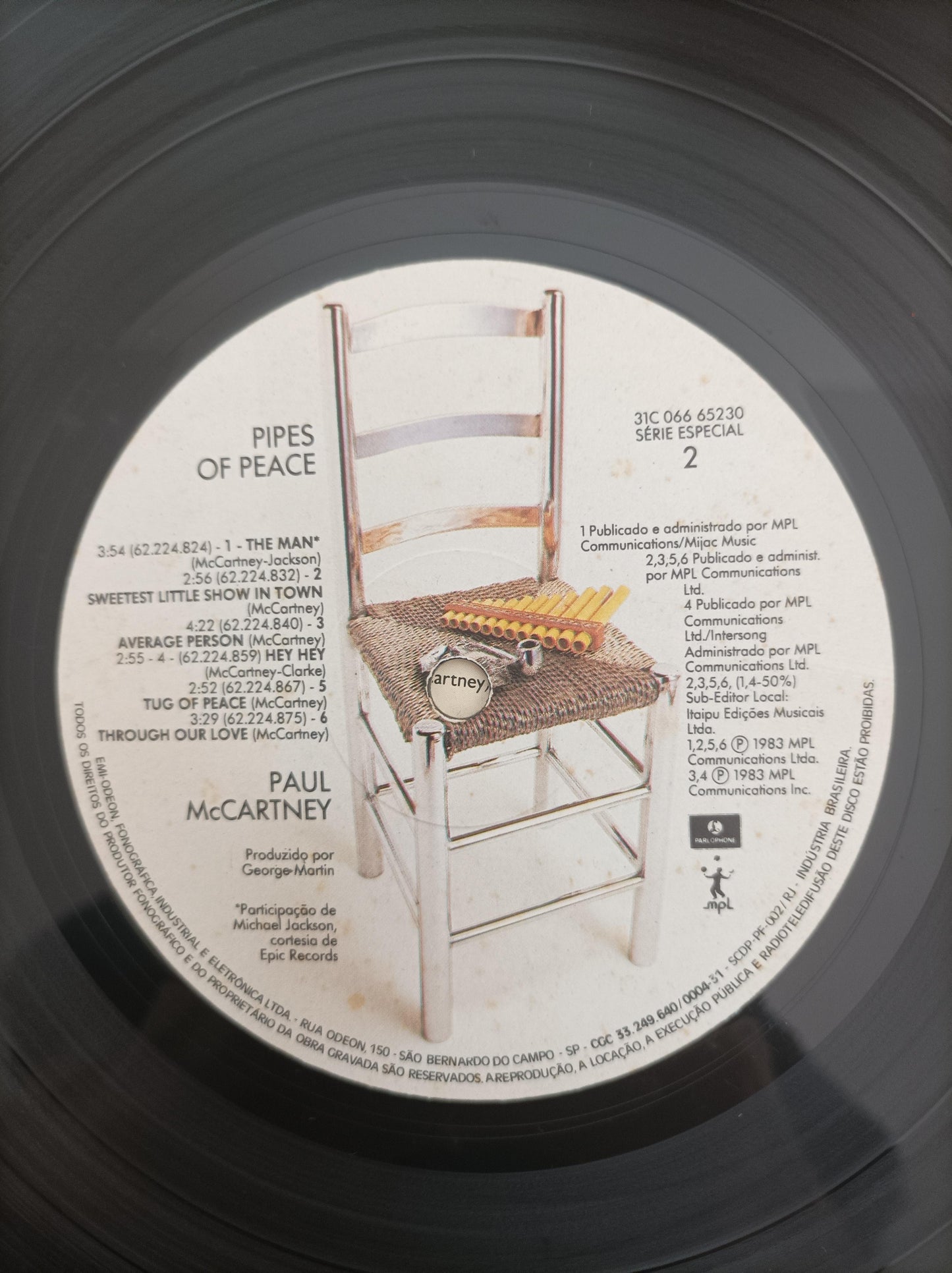 Lp Vinil Paul McCartney Pipes Of Peace Capa Dupla C/ Encarte