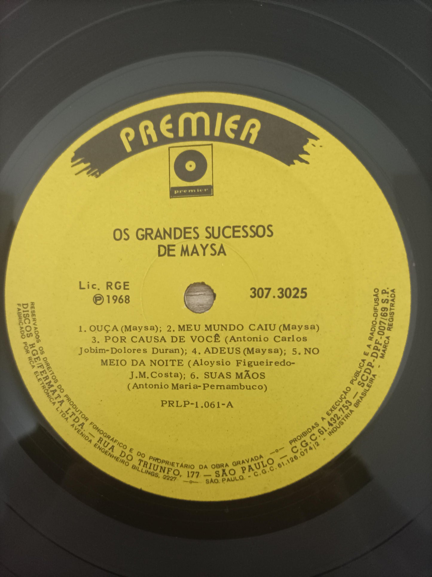 Disco Vinil Os Grandes Sucessos de Maysa Matarazzo A