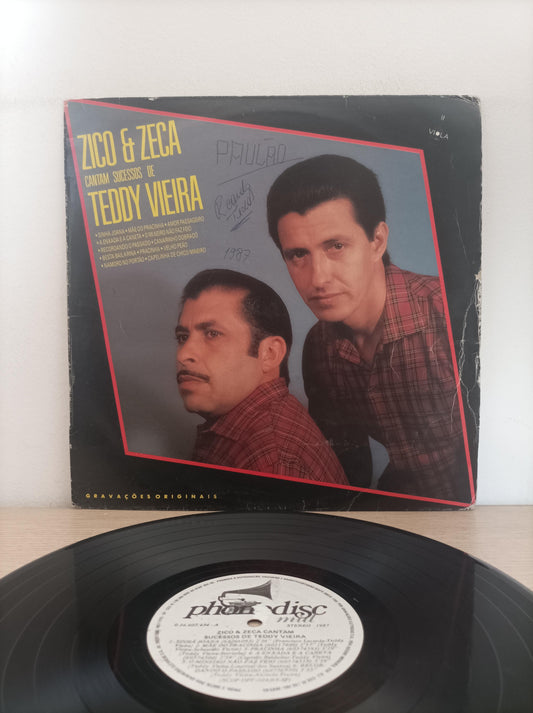 Lp Vinil Zico & Zeca Cantam Sucessos de Teddy Vieira